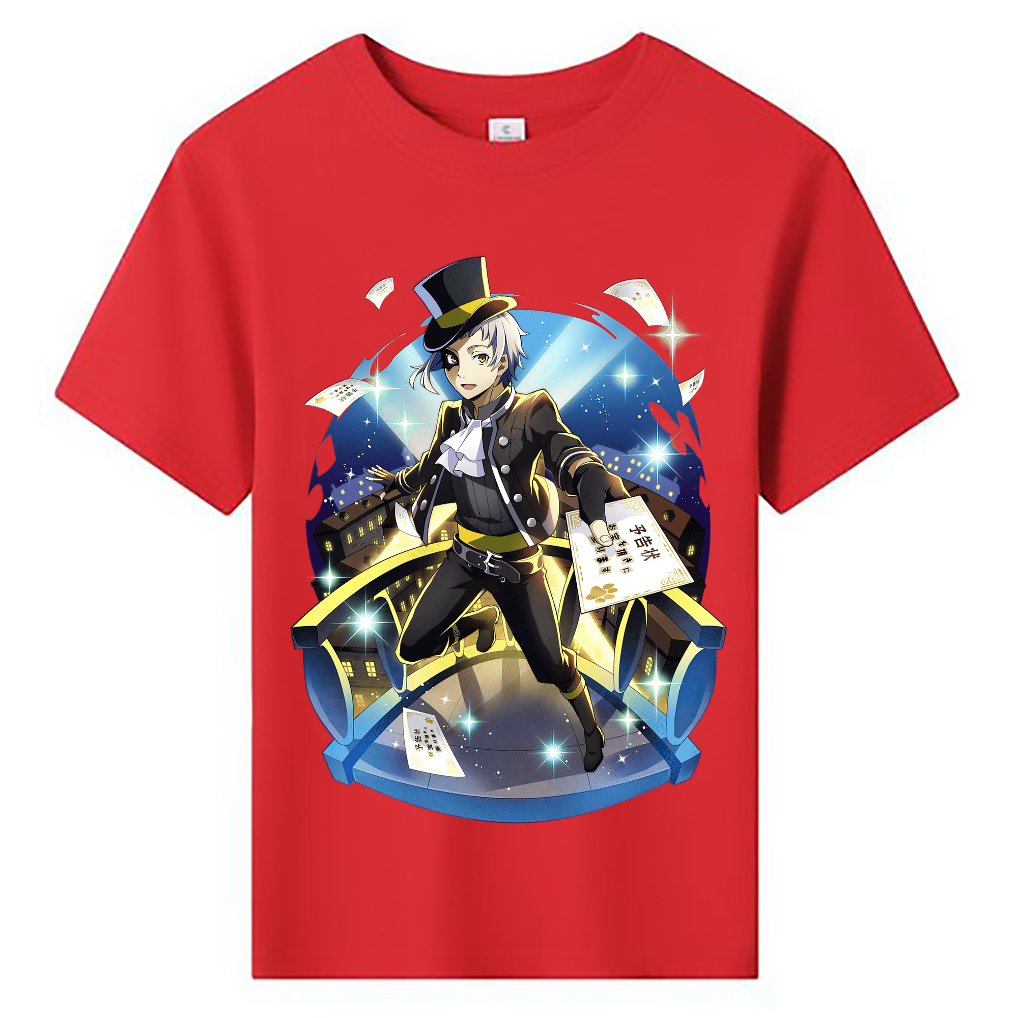 （画像用） 文豪ストレイドッグス Bungo Stray Dogs 綿100％キッズTシャツ（フロントプリント）