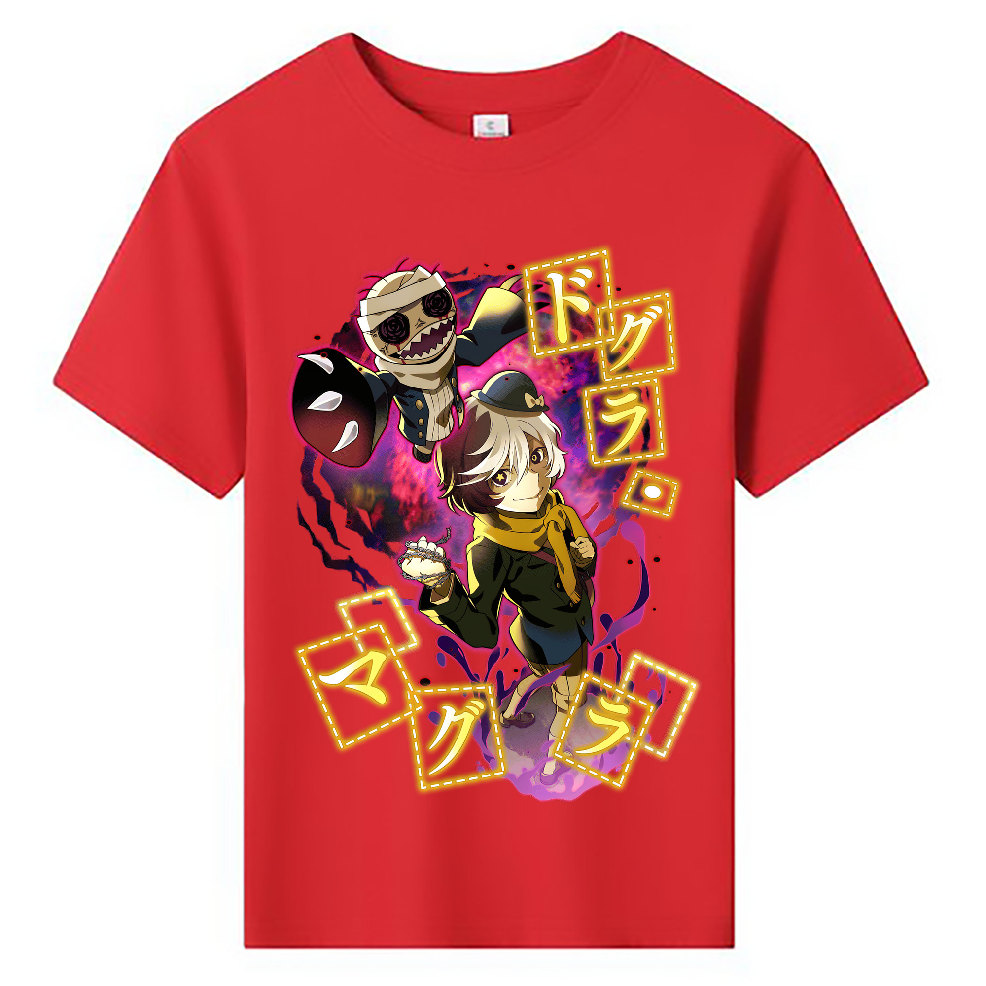 （画像用） 文豪ストレイドッグス Bungo Stray Dogs 綿100％キッズTシャツ（フロントプリント）
