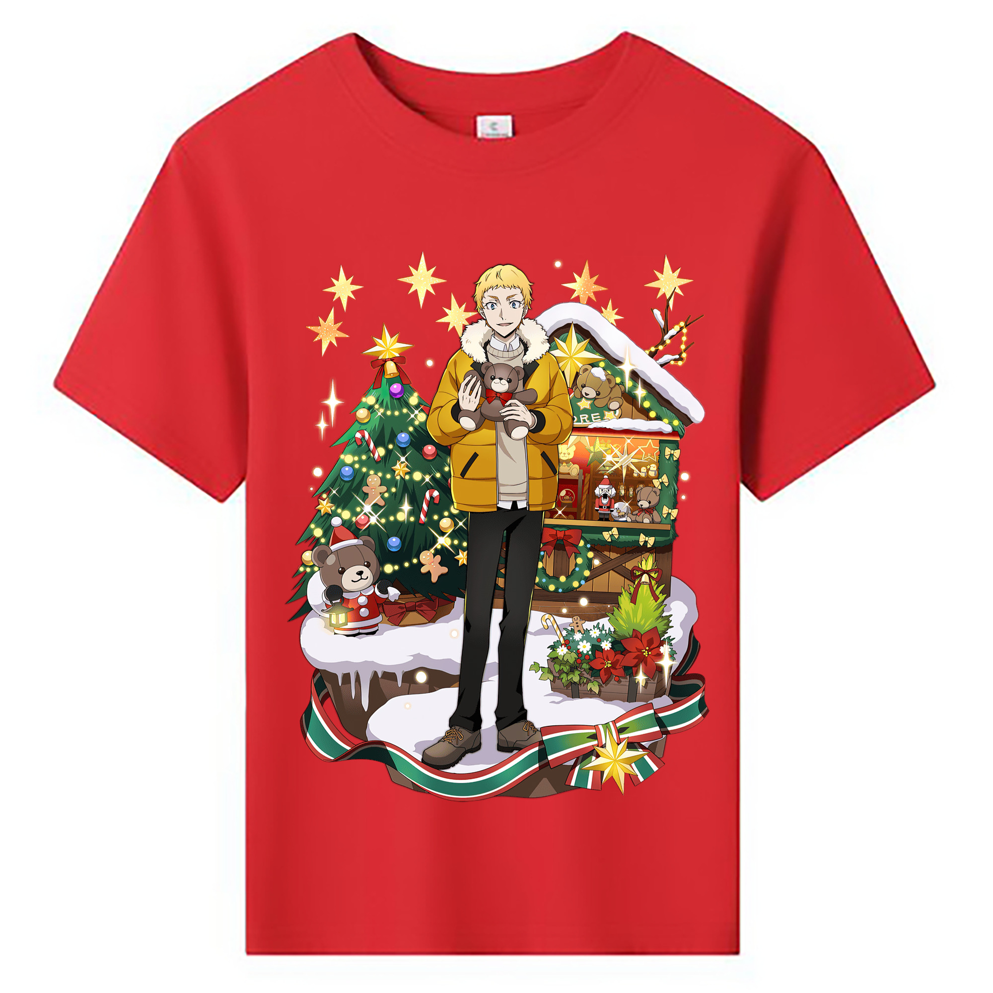 （画像用） 文豪ストレイドッグス Bungo Stray Dogs 綿100％キッズTシャツ（フロントプリント）