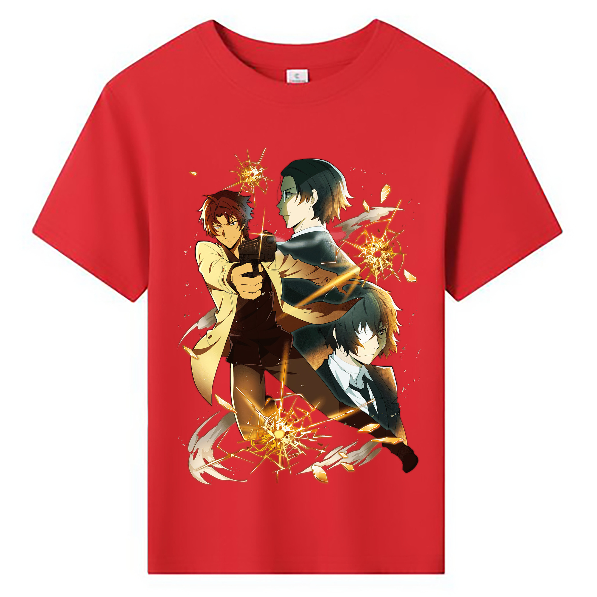 （画像用） 文豪ストレイドッグス Bungo Stray Dogs 綿100％キッズTシャツ（フロントプリント）