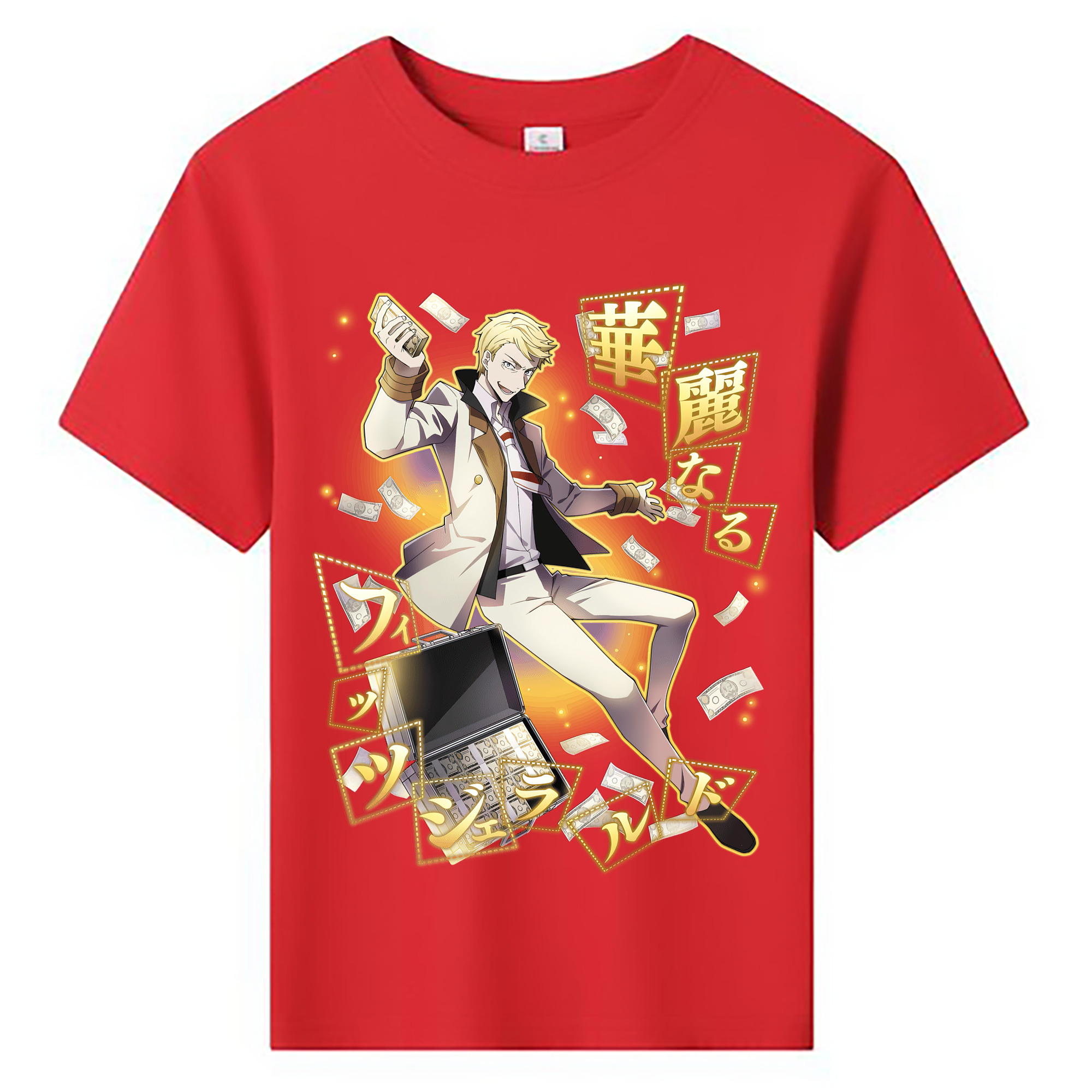 （画像用） 文豪ストレイドッグス Bungo Stray Dogs 綿100％キッズTシャツ（フロントプリント）
