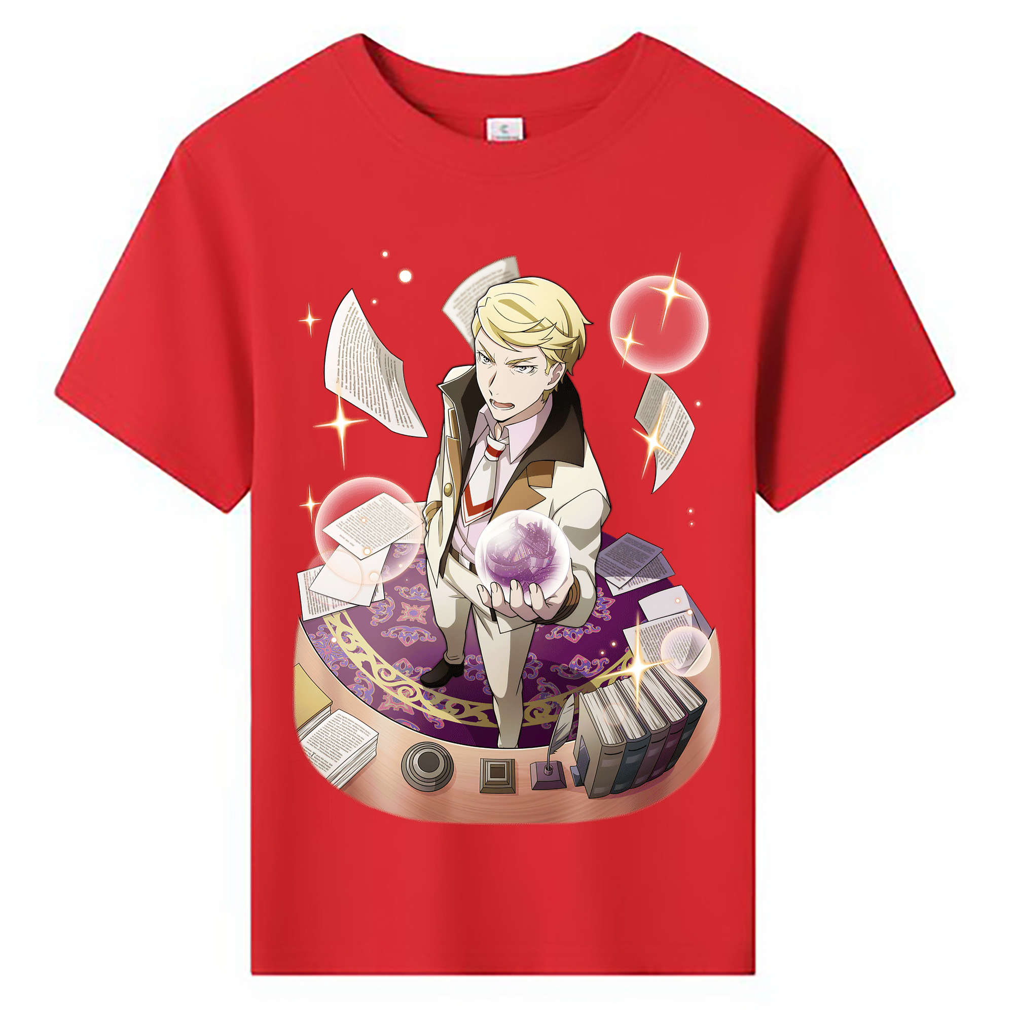 （画像用） 文豪ストレイドッグス Bungo Stray Dogs 綿100％キッズTシャツ（フロントプリント）