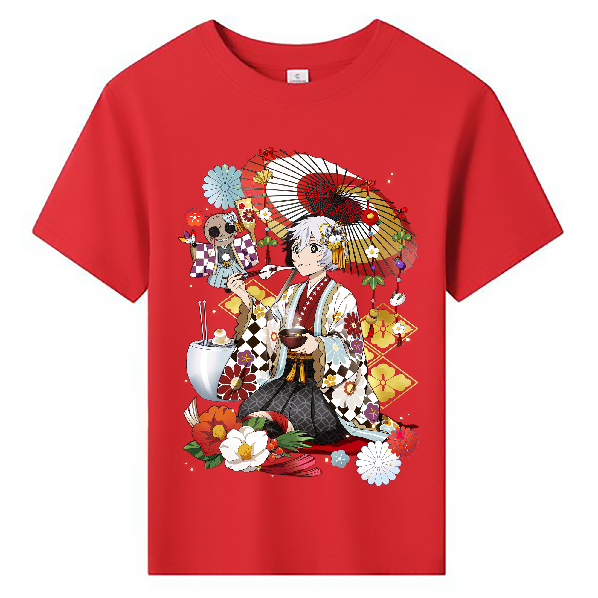 （画像用） 文豪ストレイドッグス Bungo Stray Dogs 綿100％キッズTシャツ（フロントプリント）