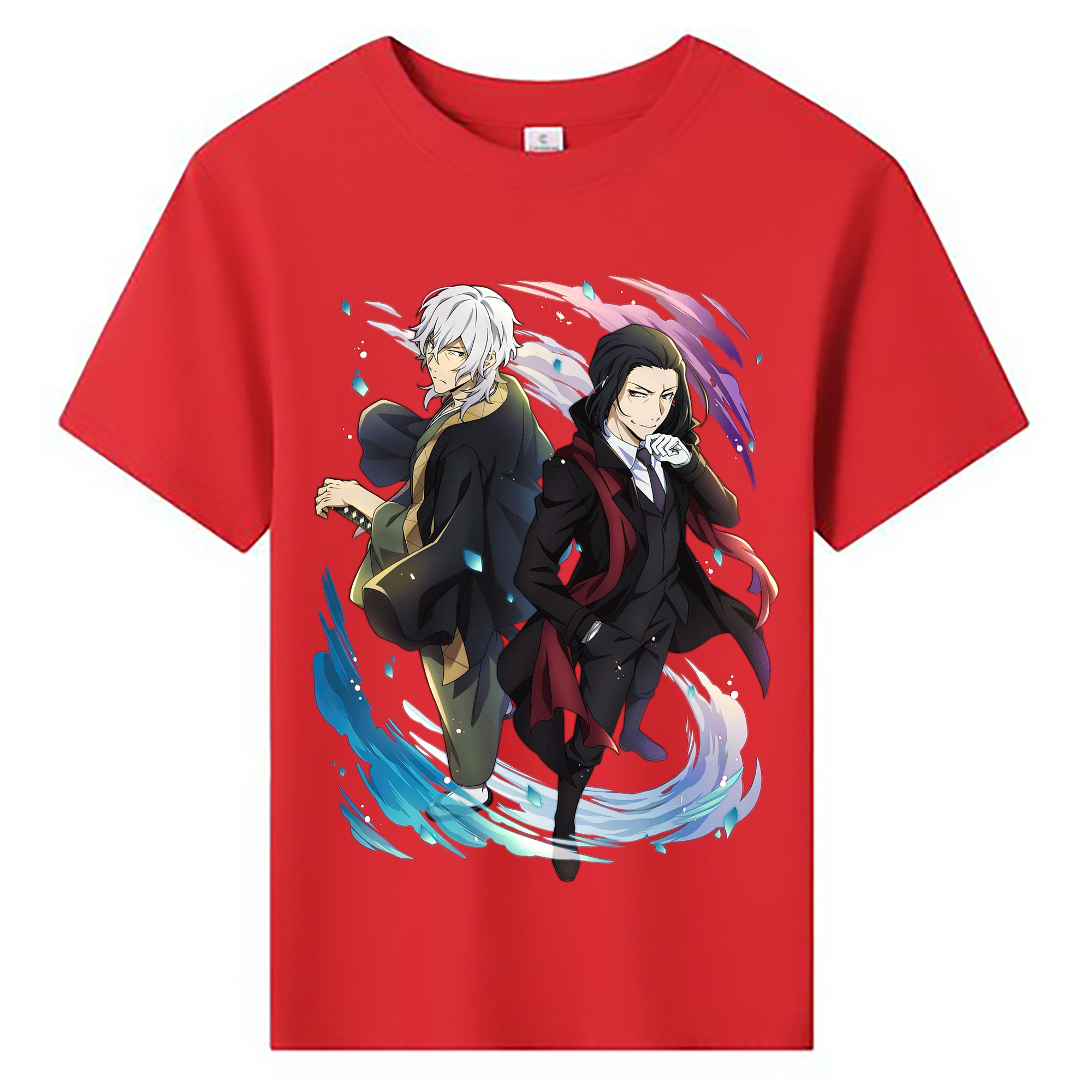 （画像用） 文豪ストレイドッグス Bungo Stray Dogs 綿100％キッズTシャツ（フロントプリント）