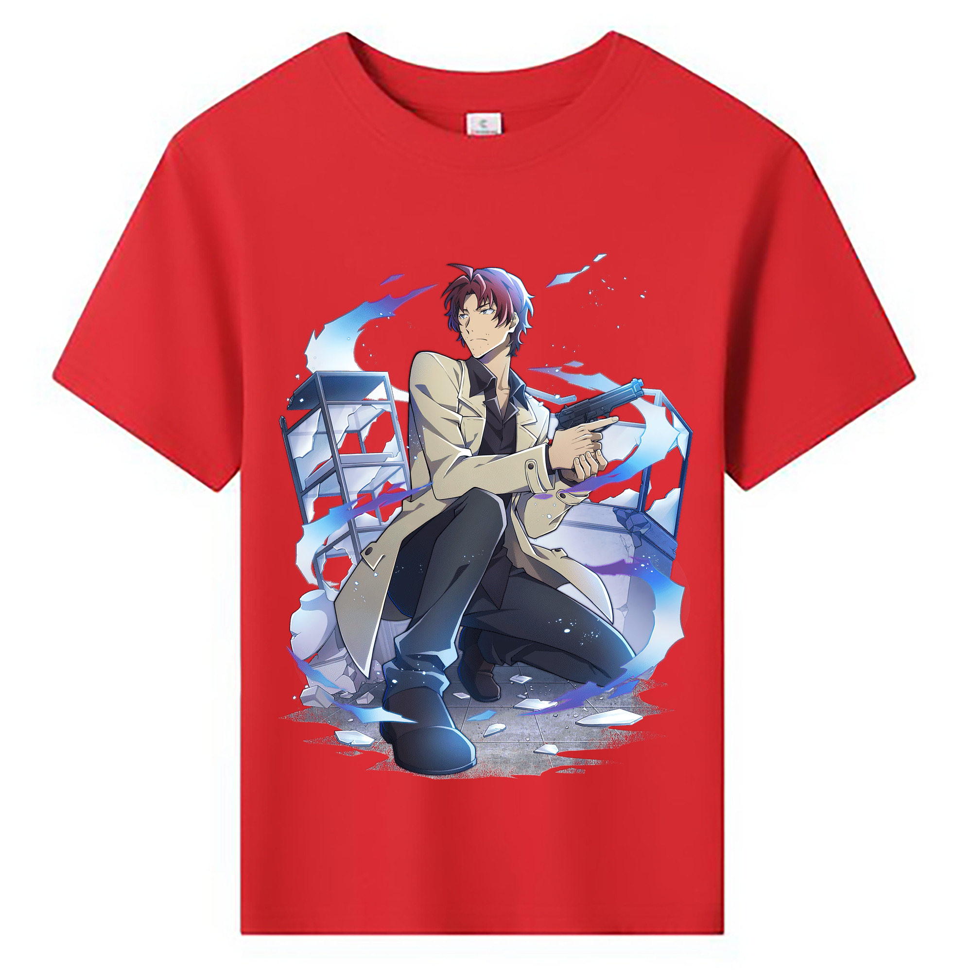 （画像用） 文豪ストレイドッグス Bungo Stray Dogs 綿100％キッズTシャツ（フロントプリント）