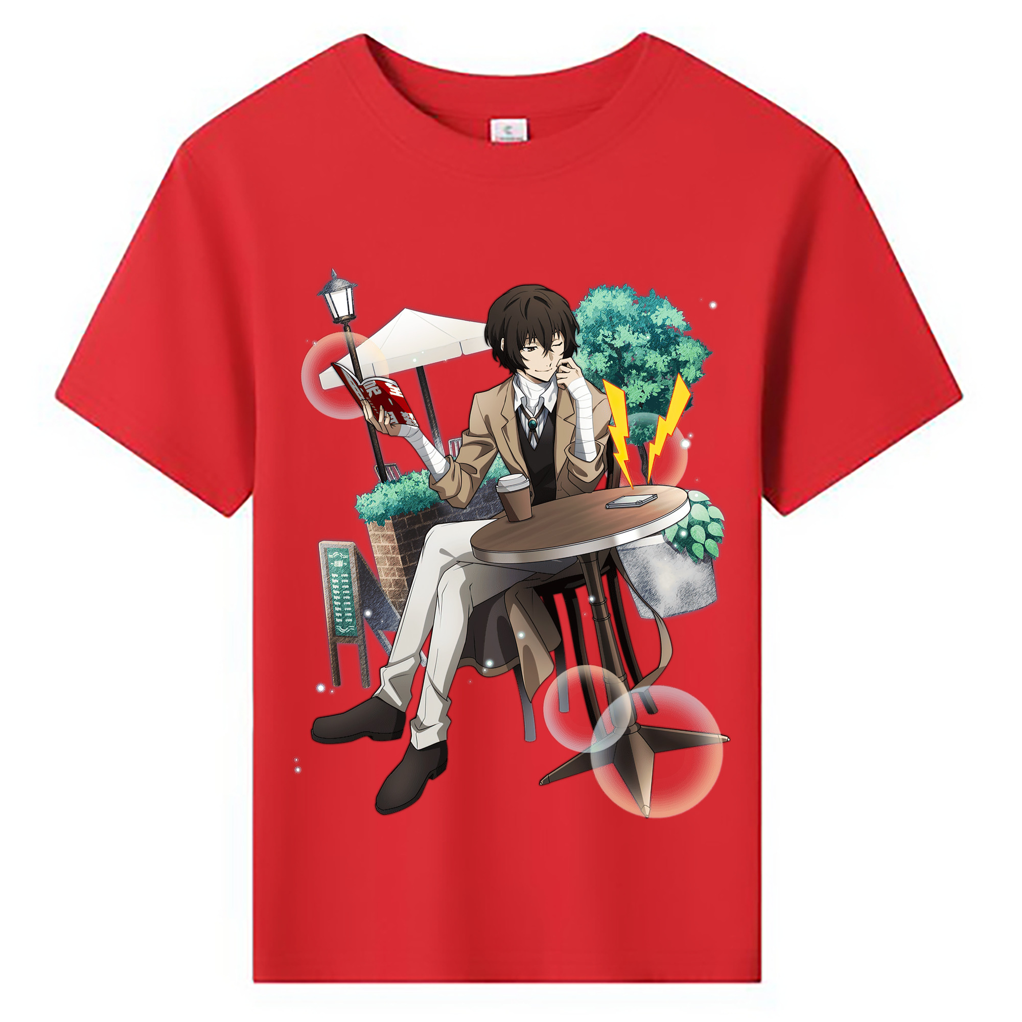 （画像用） 文豪ストレイドッグス Bungo Stray Dogs 綿100％キッズTシャツ（フロントプリント）