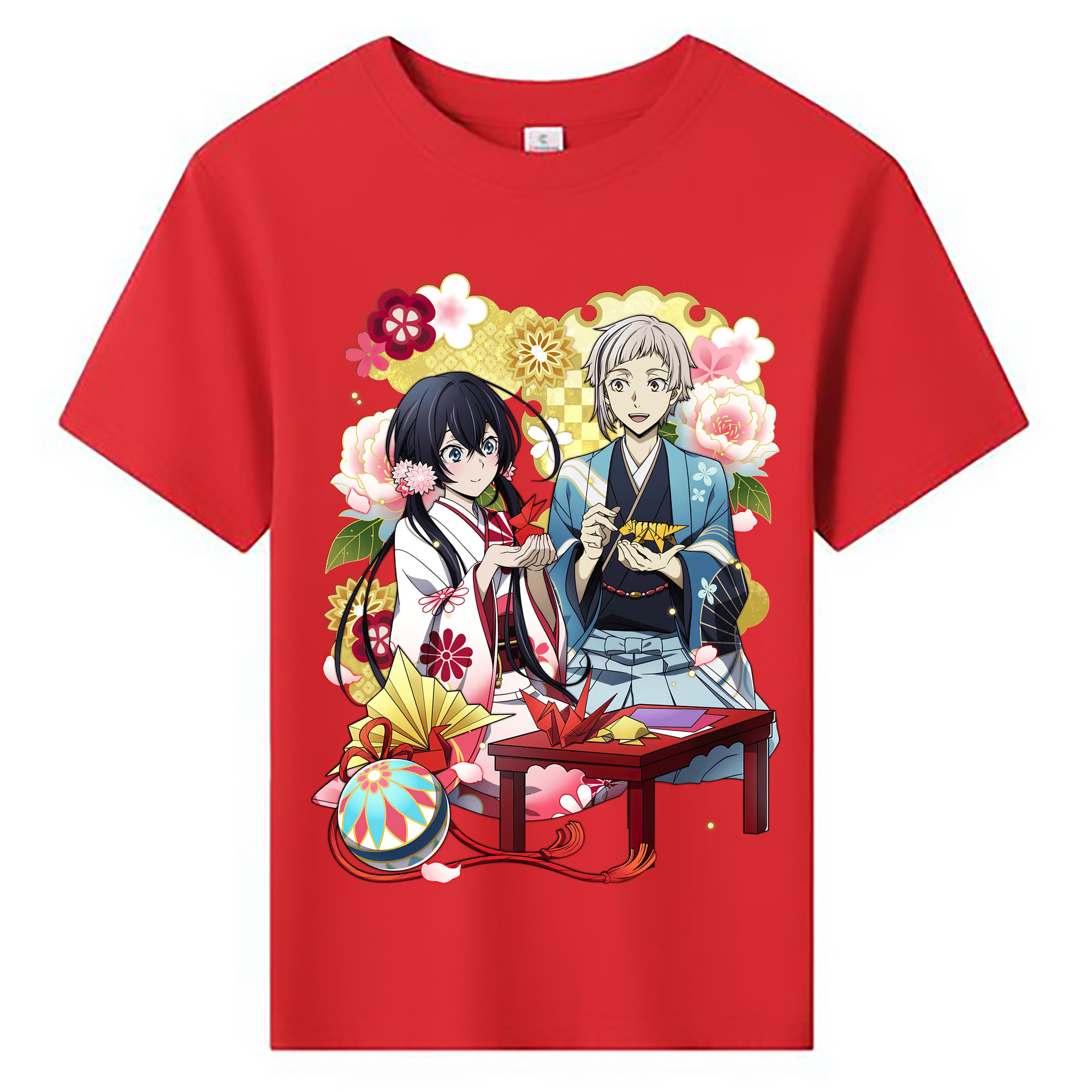 （画像用） 文豪ストレイドッグス Bungo Stray Dogs 綿100％キッズTシャツ（フロントプリント）