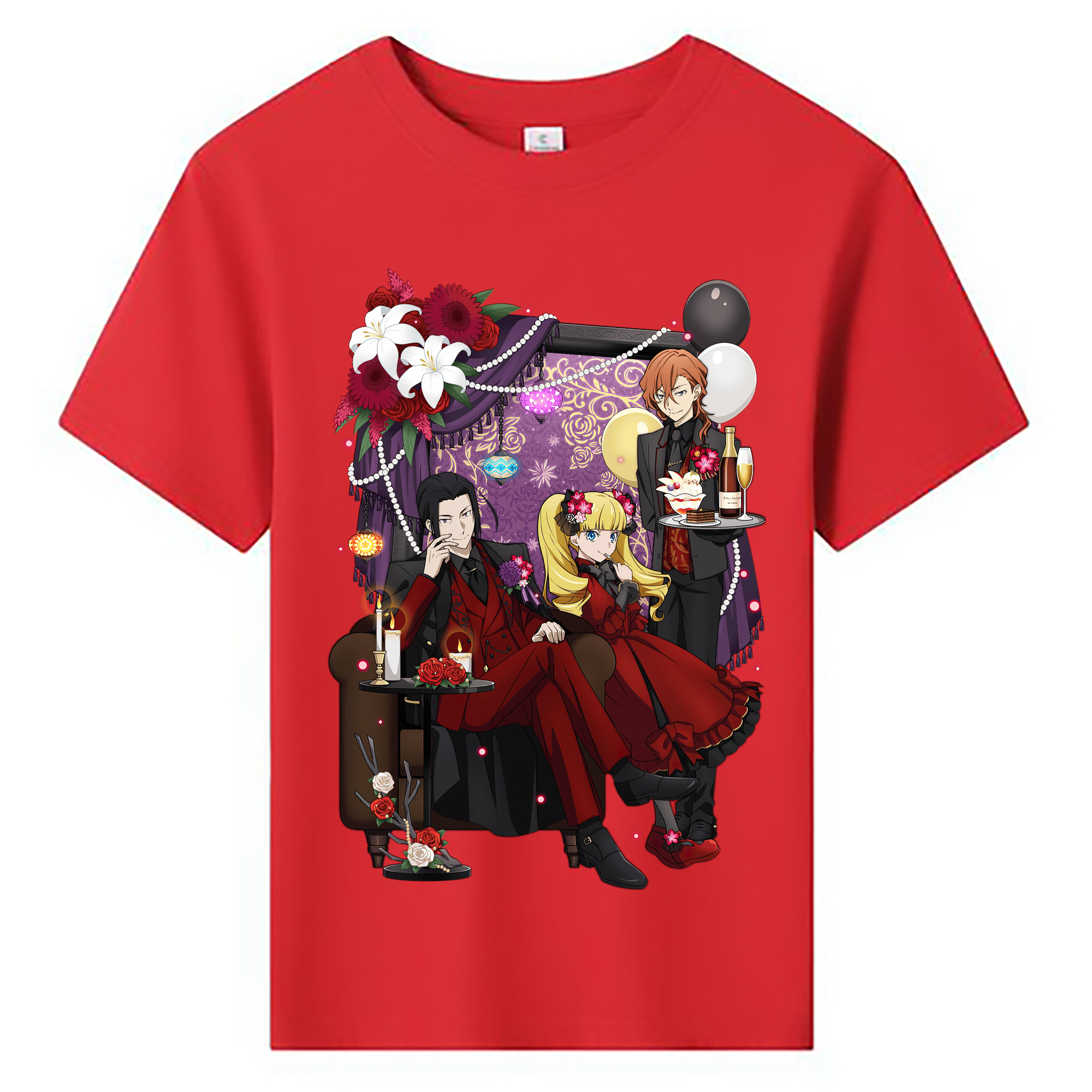 （画像用） 文豪ストレイドッグス Bungo Stray Dogs 綿100％キッズTシャツ（フロントプリント）