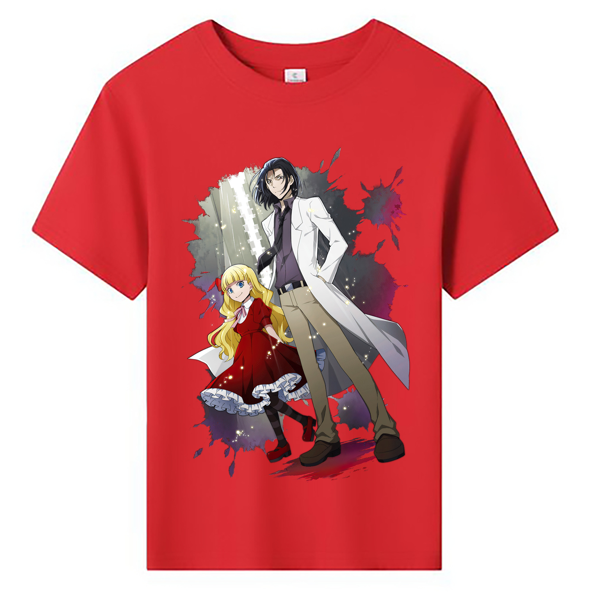 （画像用） 文豪ストレイドッグス Bungo Stray Dogs 綿100％キッズTシャツ（フロントプリント）