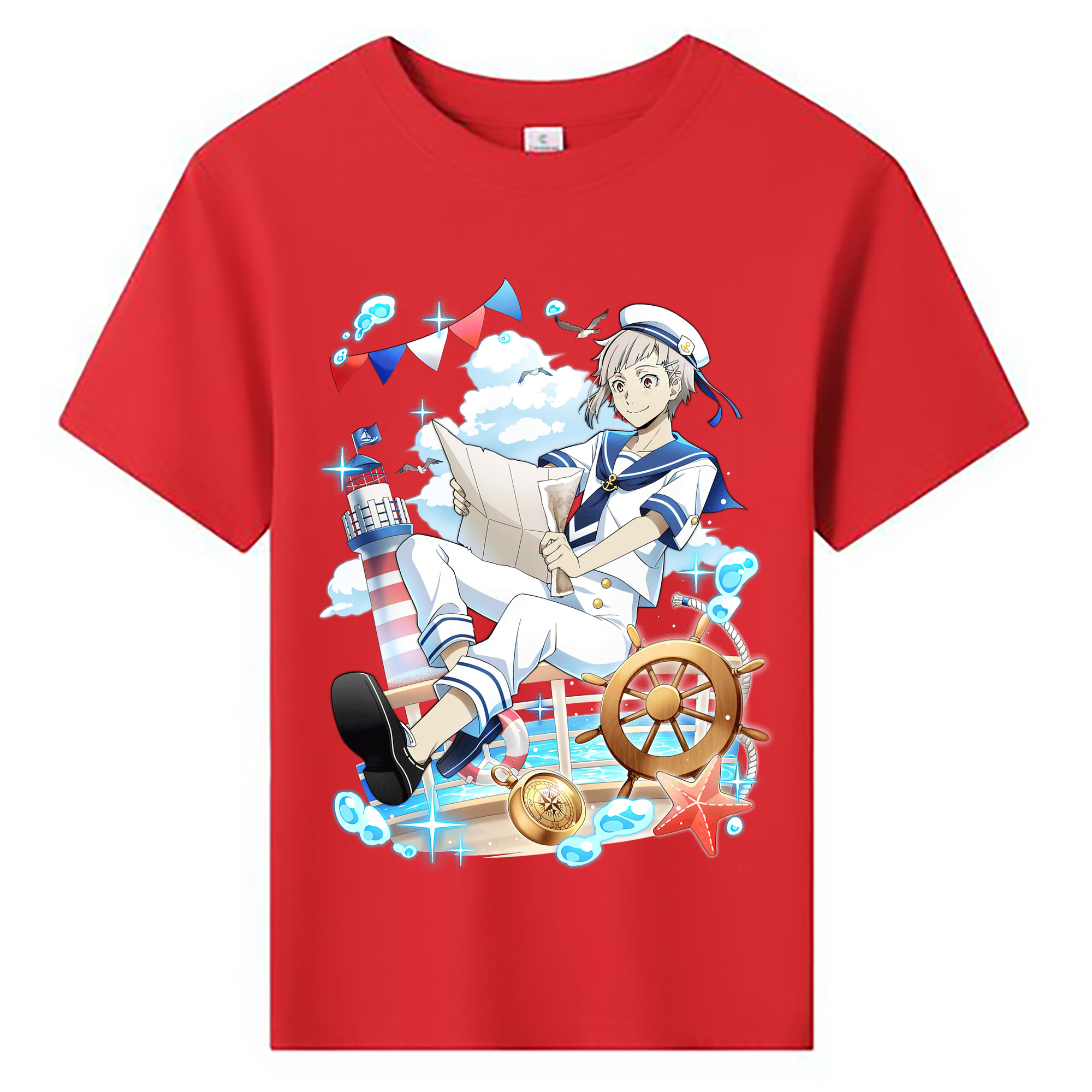 （画像用） 文豪ストレイドッグス Bungo Stray Dogs 綿100％キッズTシャツ（フロントプリント）