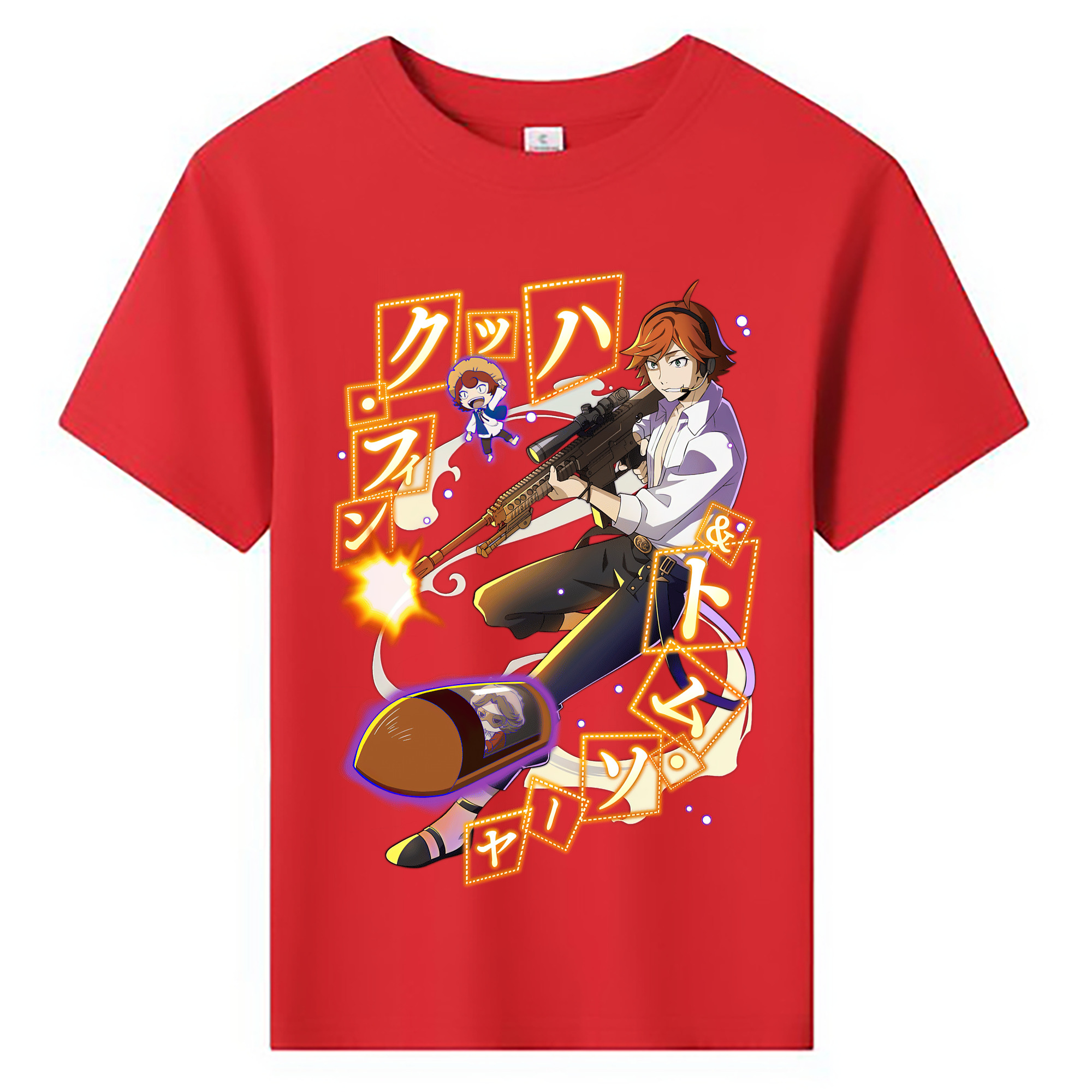 （画像用） 文豪ストレイドッグス Bungo Stray Dogs 綿100％キッズTシャツ（フロントプリント）