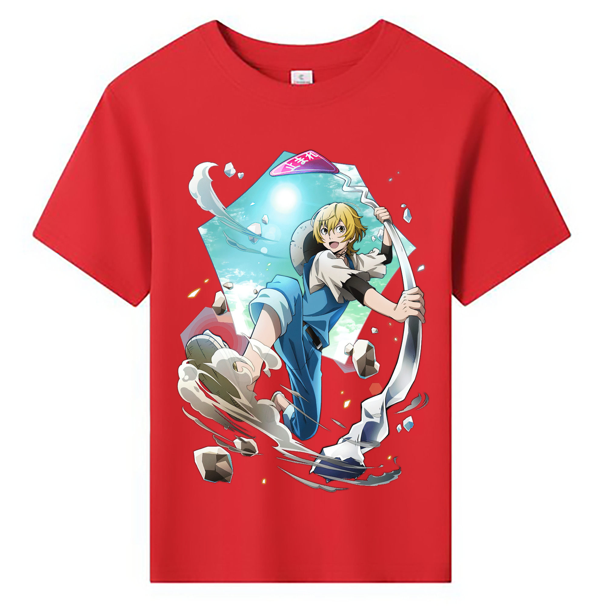（画像用） 文豪ストレイドッグス Bungo Stray Dogs 綿100％キッズTシャツ（フロントプリント）