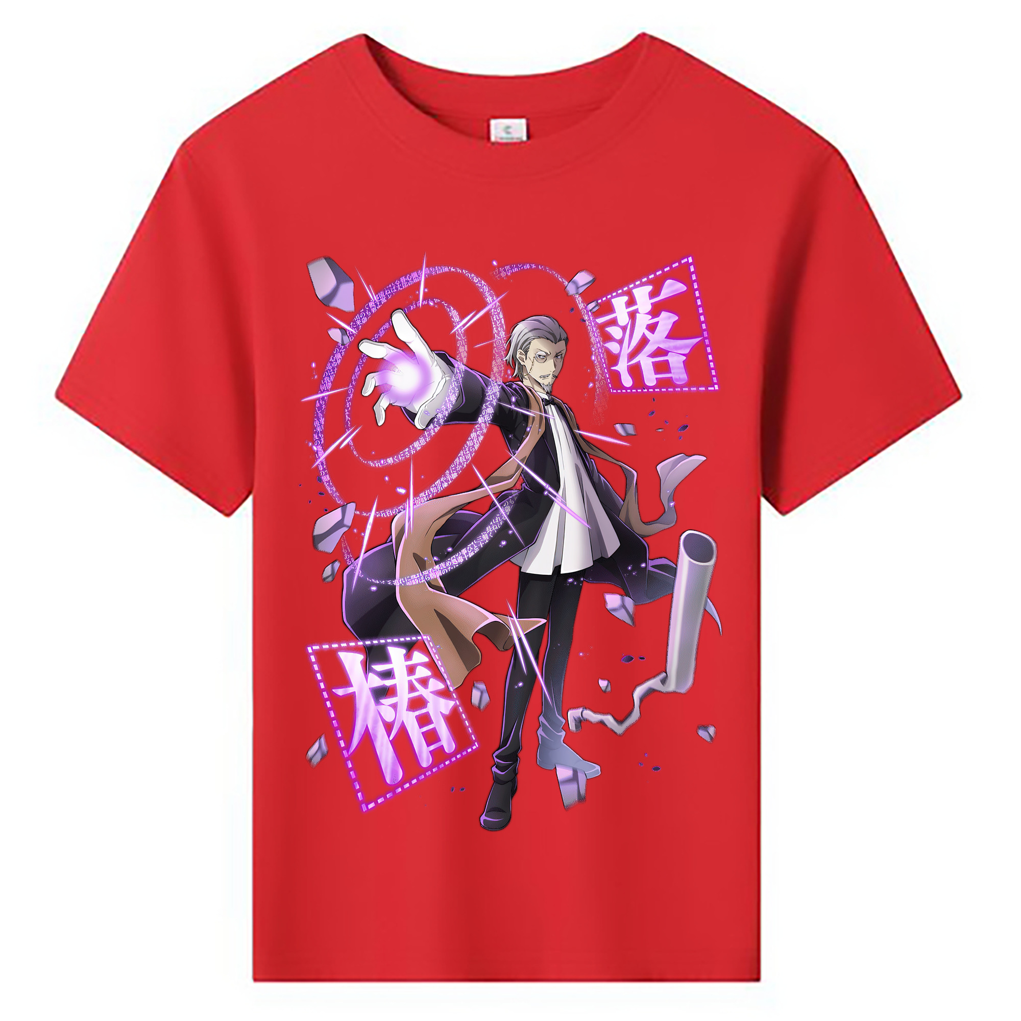 （画像用） 文豪ストレイドッグス Bungo Stray Dogs 綿100％キッズTシャツ（フロントプリント）