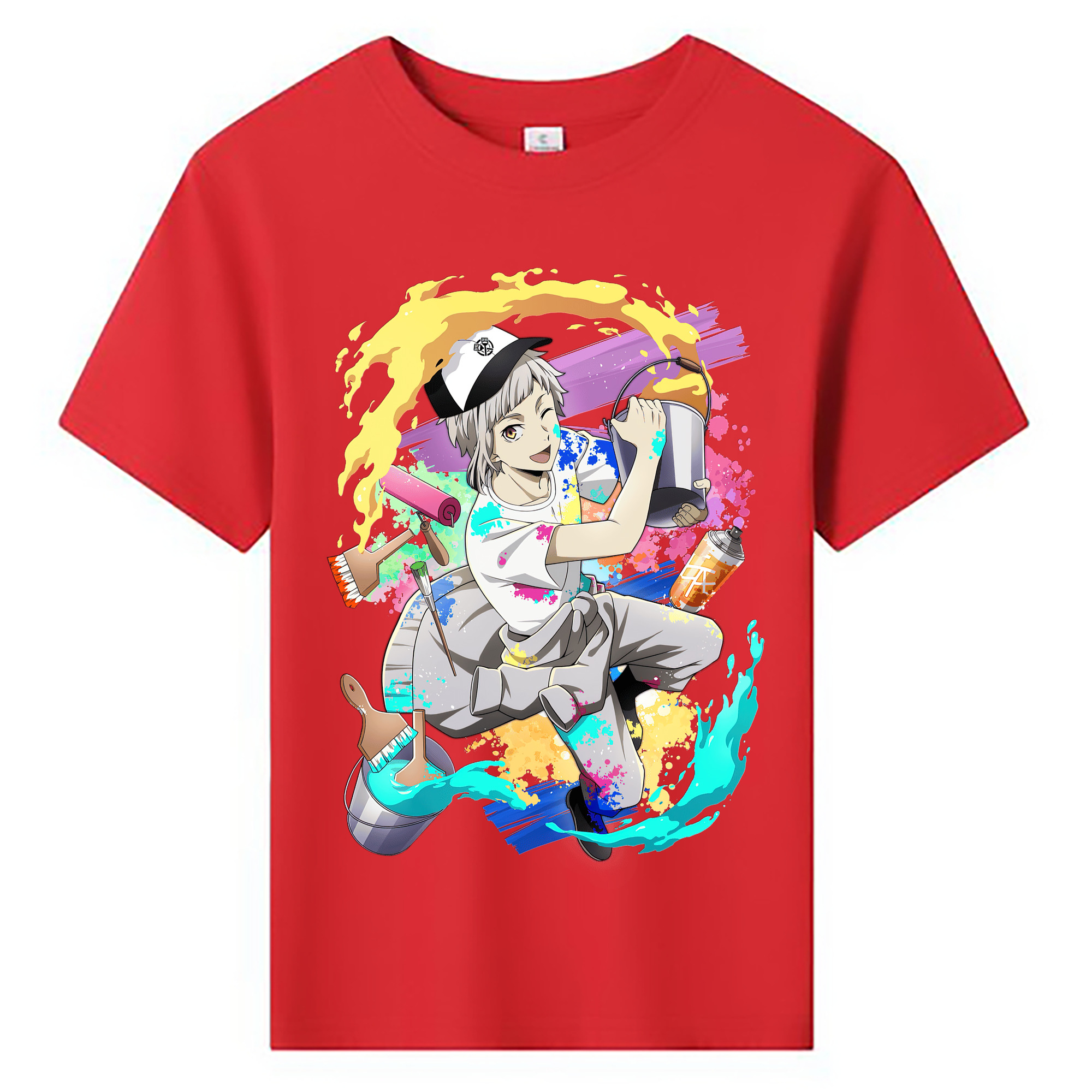 （画像用） 文豪ストレイドッグス Bungo Stray Dogs 綿100％キッズTシャツ（フロントプリント）