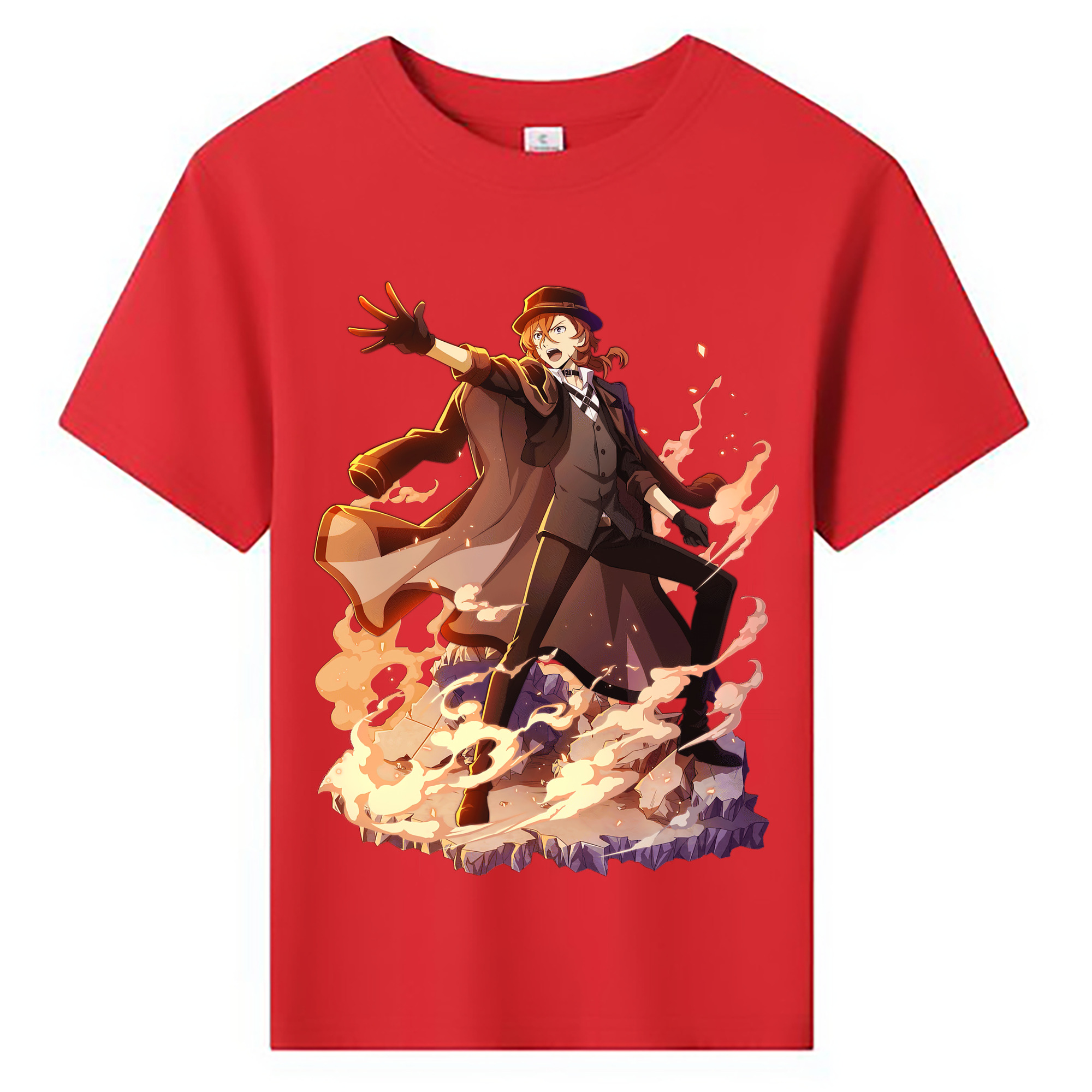 （画像用） 文豪ストレイドッグス Bungo Stray Dogs 綿100％キッズTシャツ（フロントプリント）