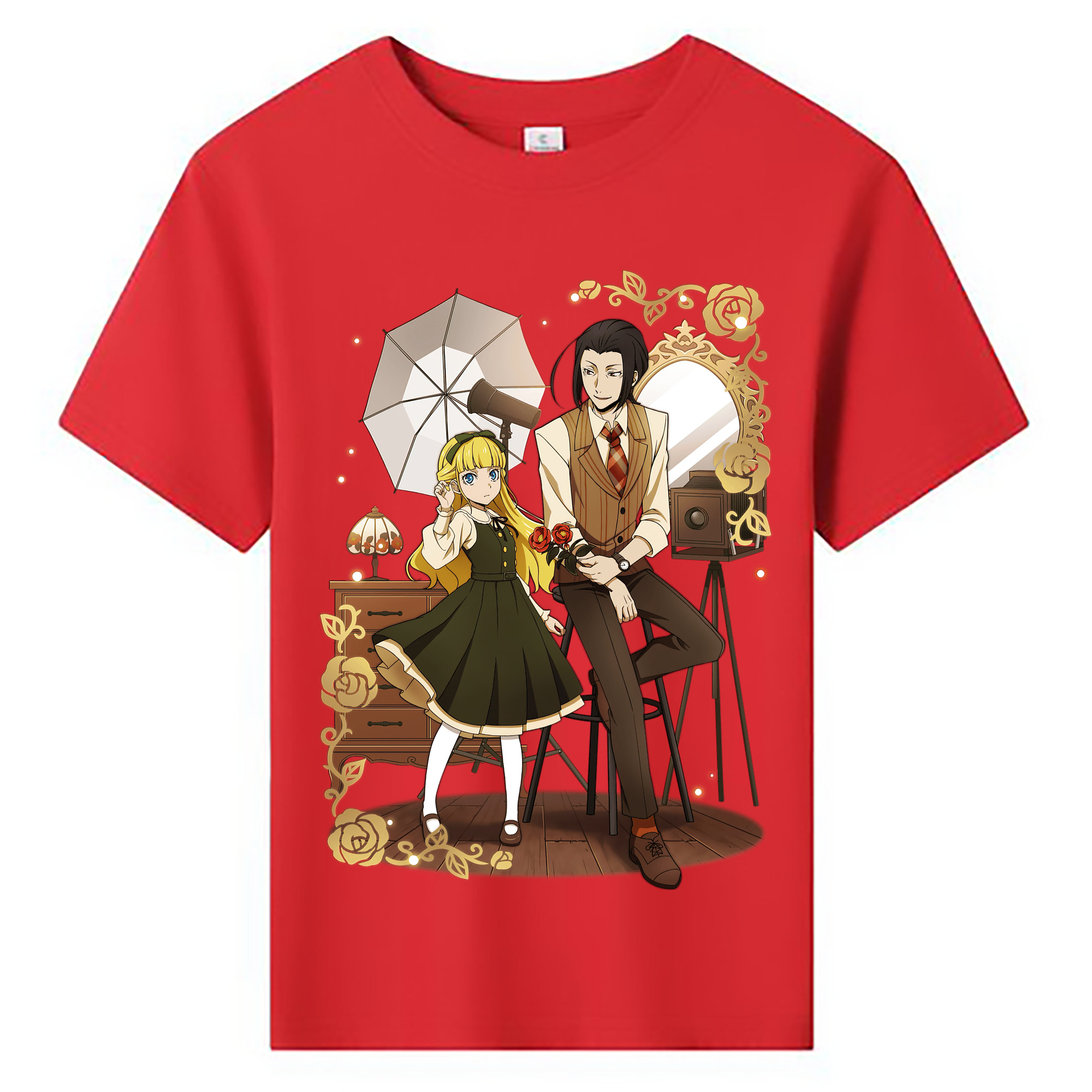 （画像用） 文豪ストレイドッグス Bungo Stray Dogs 綿100％キッズTシャツ（フロントプリント）