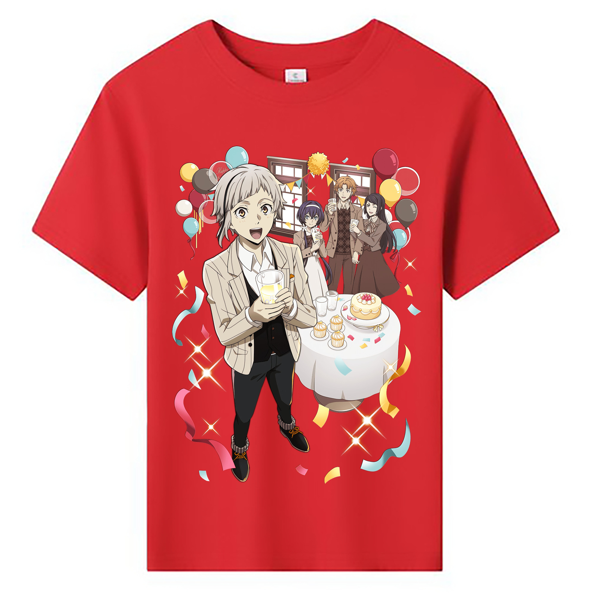 （画像用） 文豪ストレイドッグス Bungo Stray Dogs 綿100％キッズTシャツ（フロントプリント）