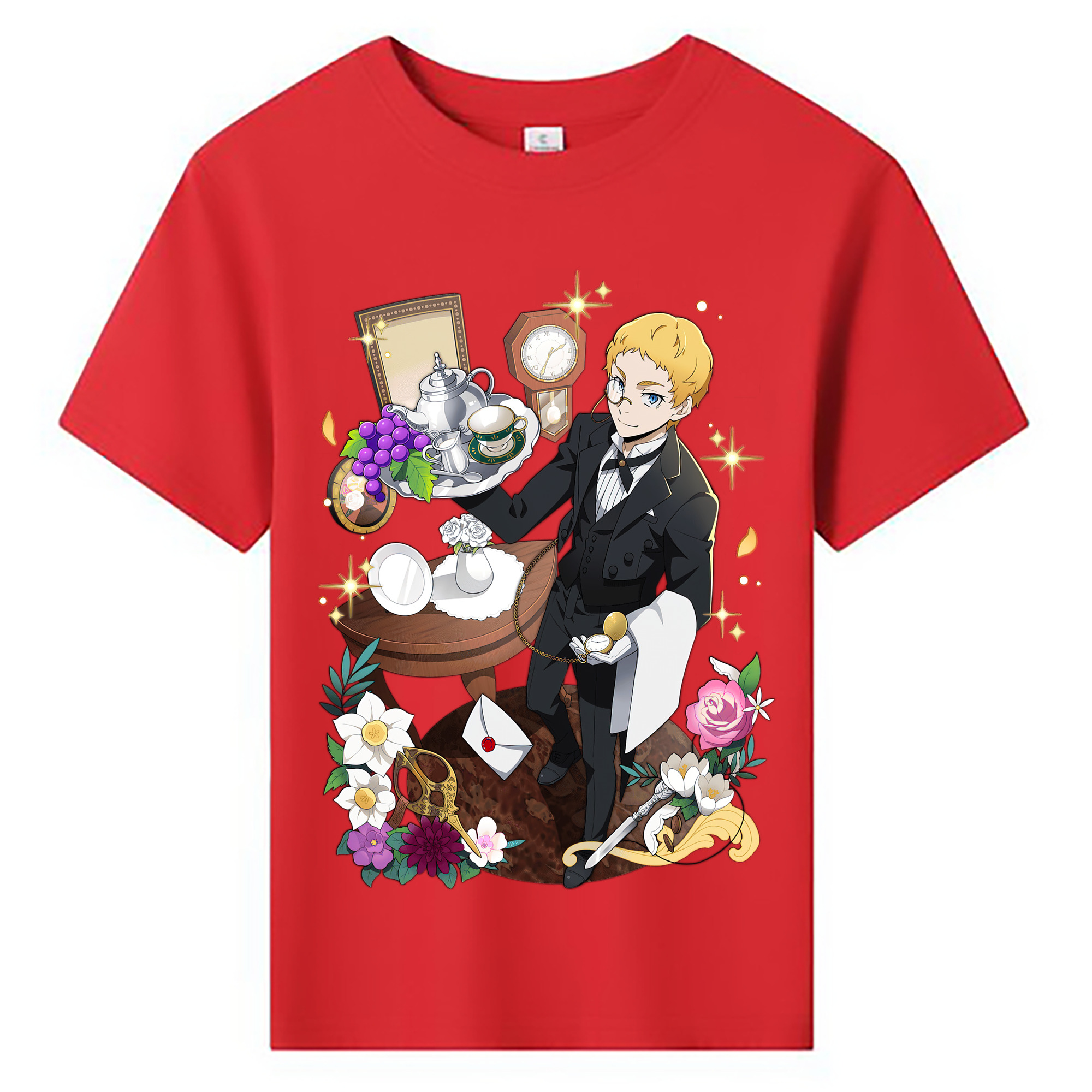 （画像用） 文豪ストレイドッグス Bungo Stray Dogs 綿100％キッズTシャツ（フロントプリント）