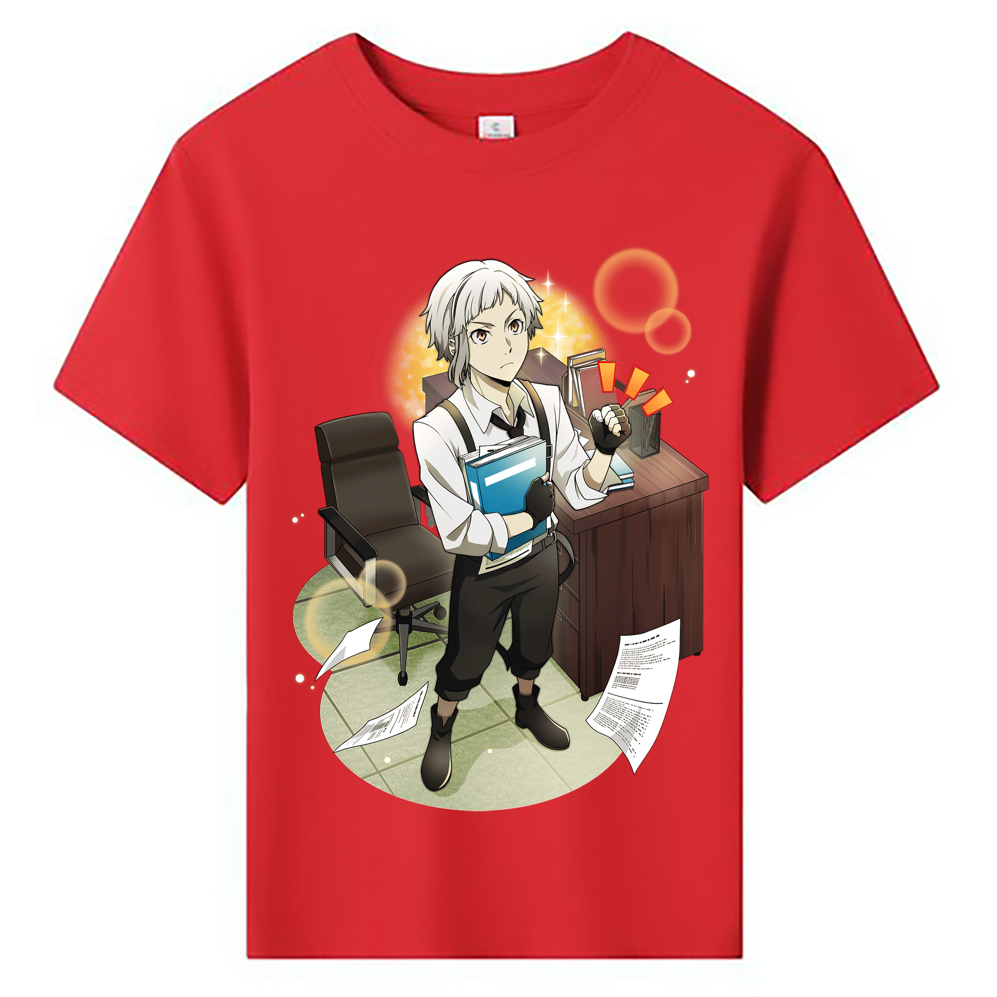 （画像用） 文豪ストレイドッグス Bungo Stray Dogs 綿100％キッズTシャツ（フロントプリント）