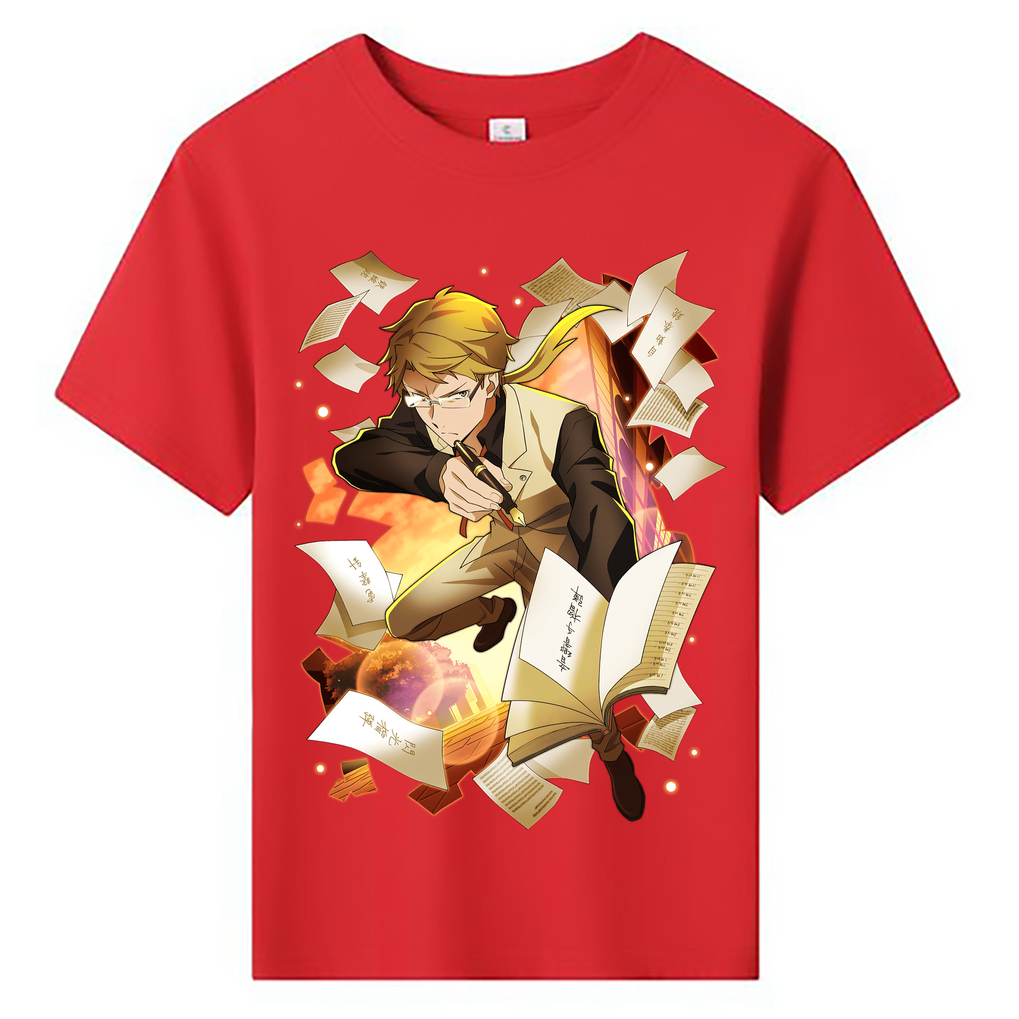 （画像用） 文豪ストレイドッグス Bungo Stray Dogs 綿100％キッズTシャツ（フロントプリント）