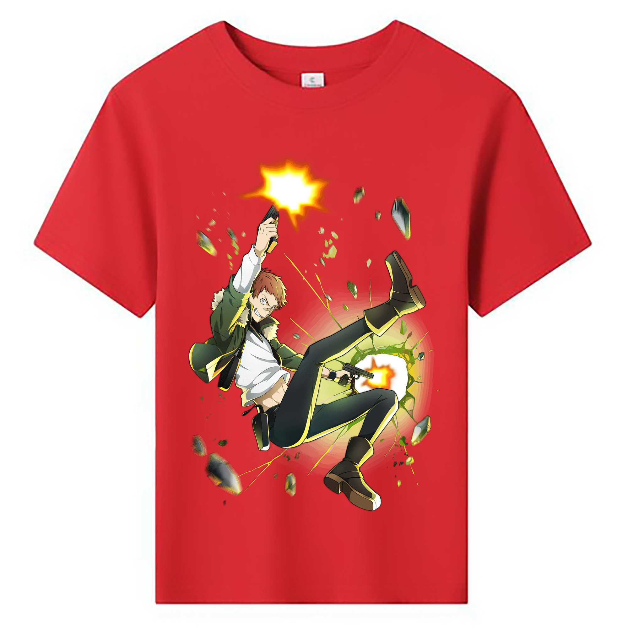 （画像用） 文豪ストレイドッグス Bungo Stray Dogs 綿100％キッズTシャツ（フロントプリント）