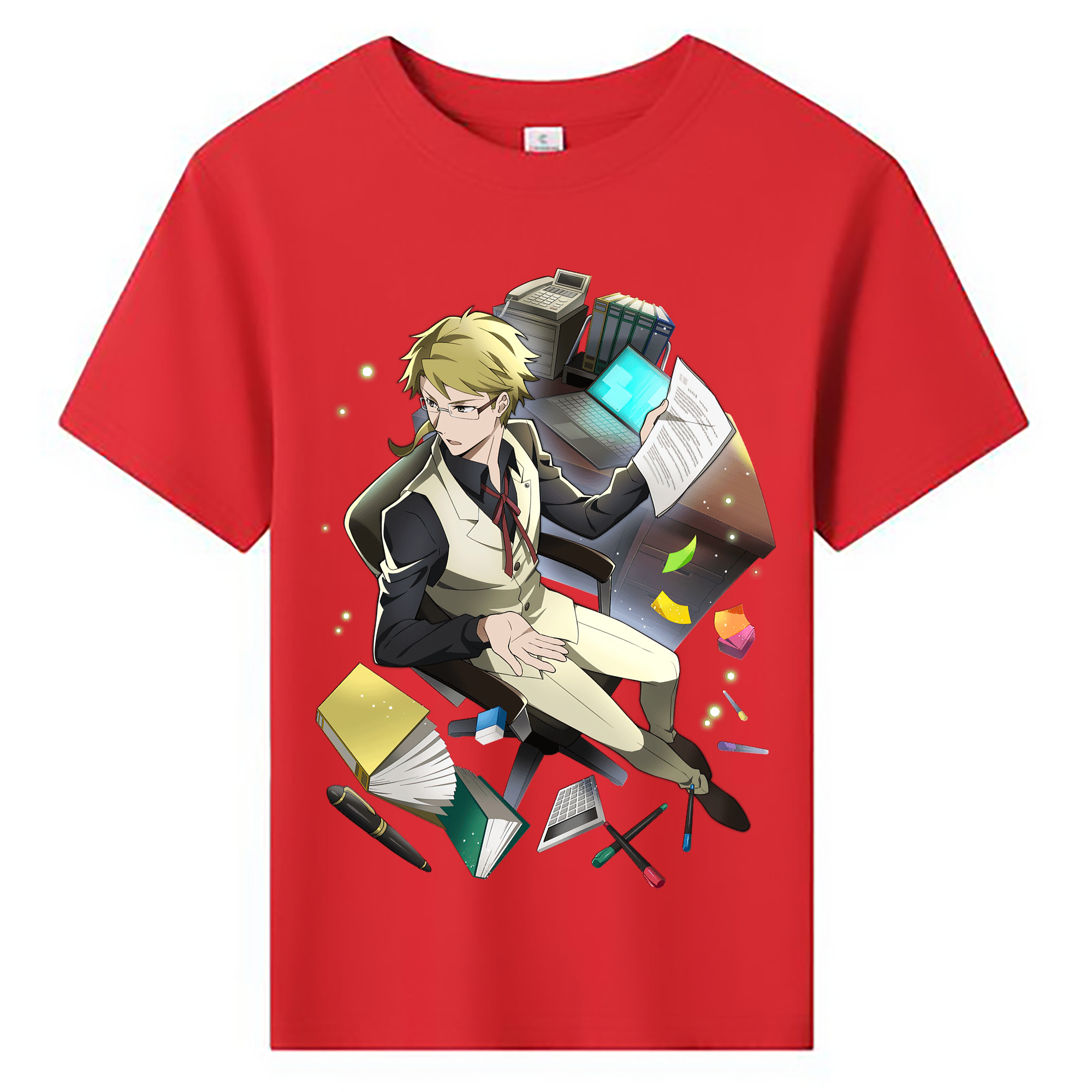 （画像用） 文豪ストレイドッグス Bungo Stray Dogs 綿100％キッズTシャツ（フロントプリント）