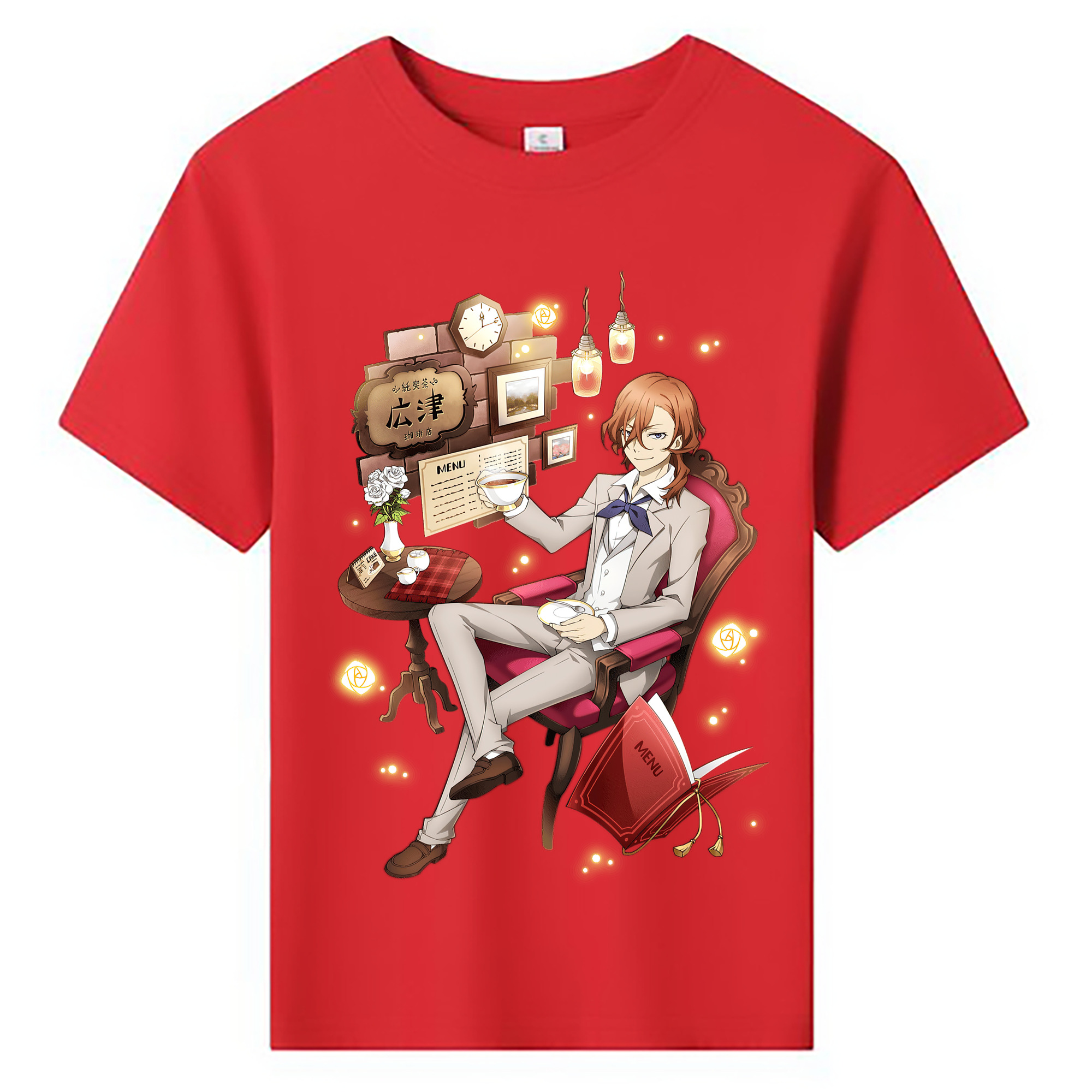 （画像用） 文豪ストレイドッグス Bungo Stray Dogs 綿100％キッズTシャツ（フロントプリント）