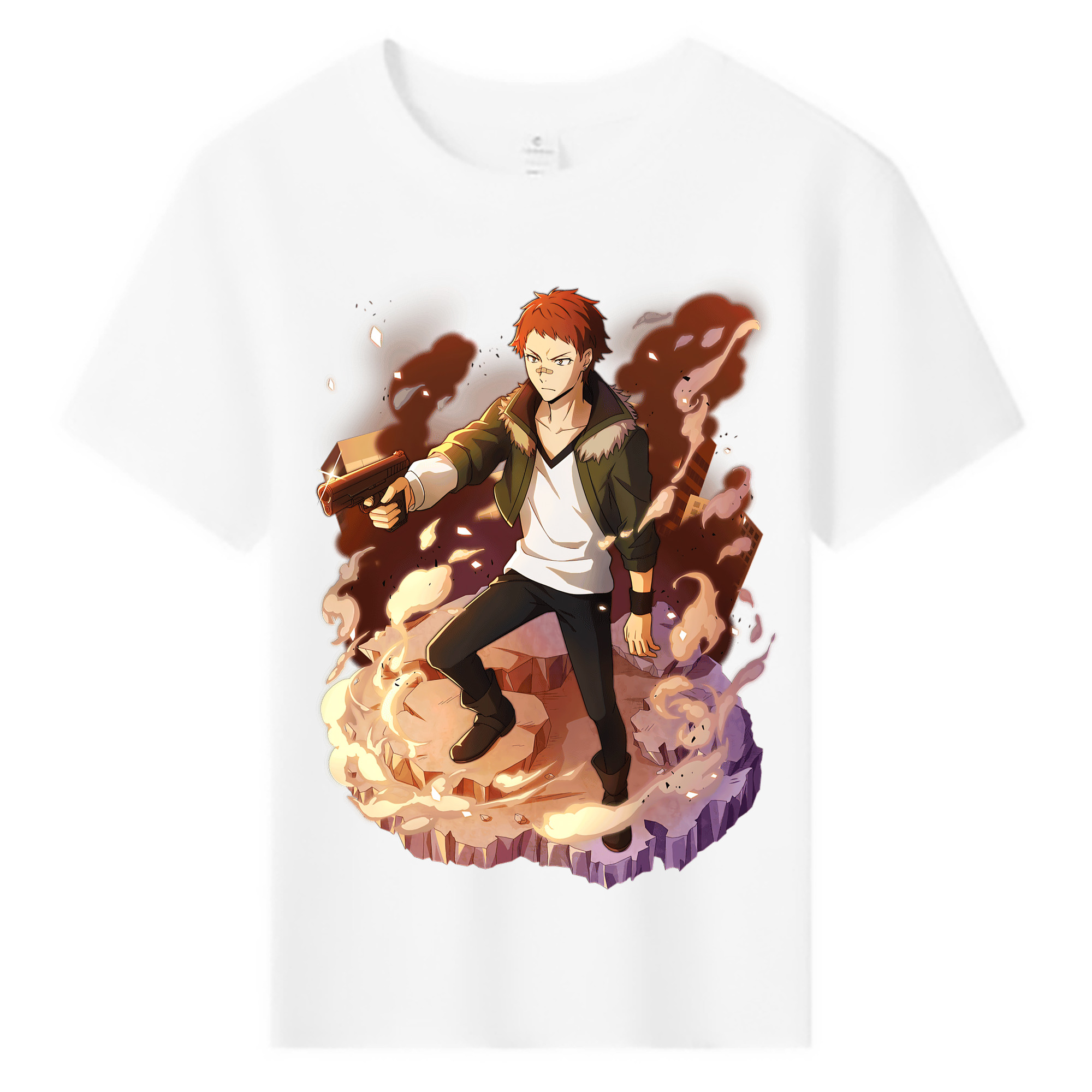 （画像用） 文豪ストレイドッグス Bungo Stray Dogs 綿100％キッズTシャツ（フロントプリント）