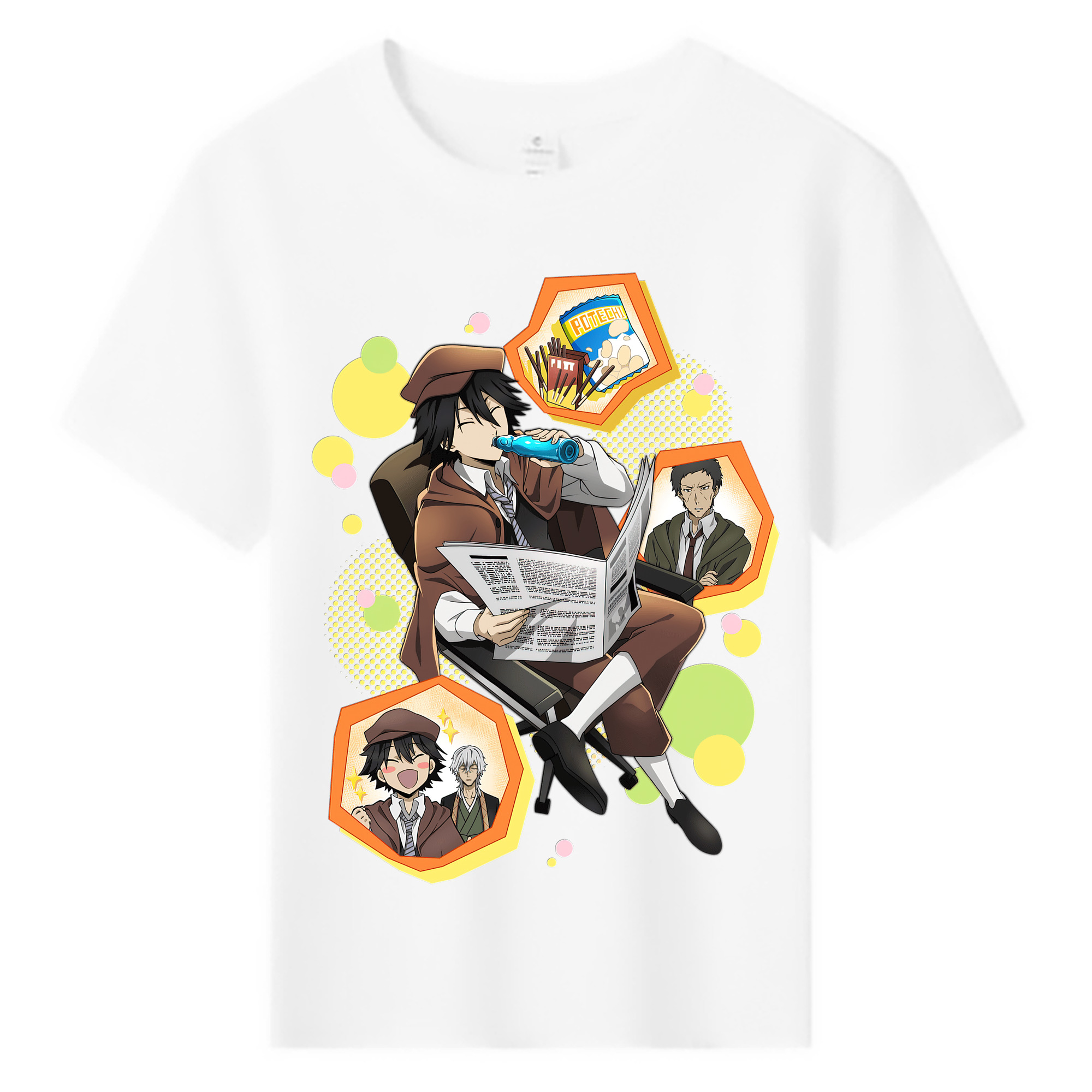 （画像用） 文豪ストレイドッグス Bungo Stray Dogs 綿100％キッズTシャツ（フロントプリント）