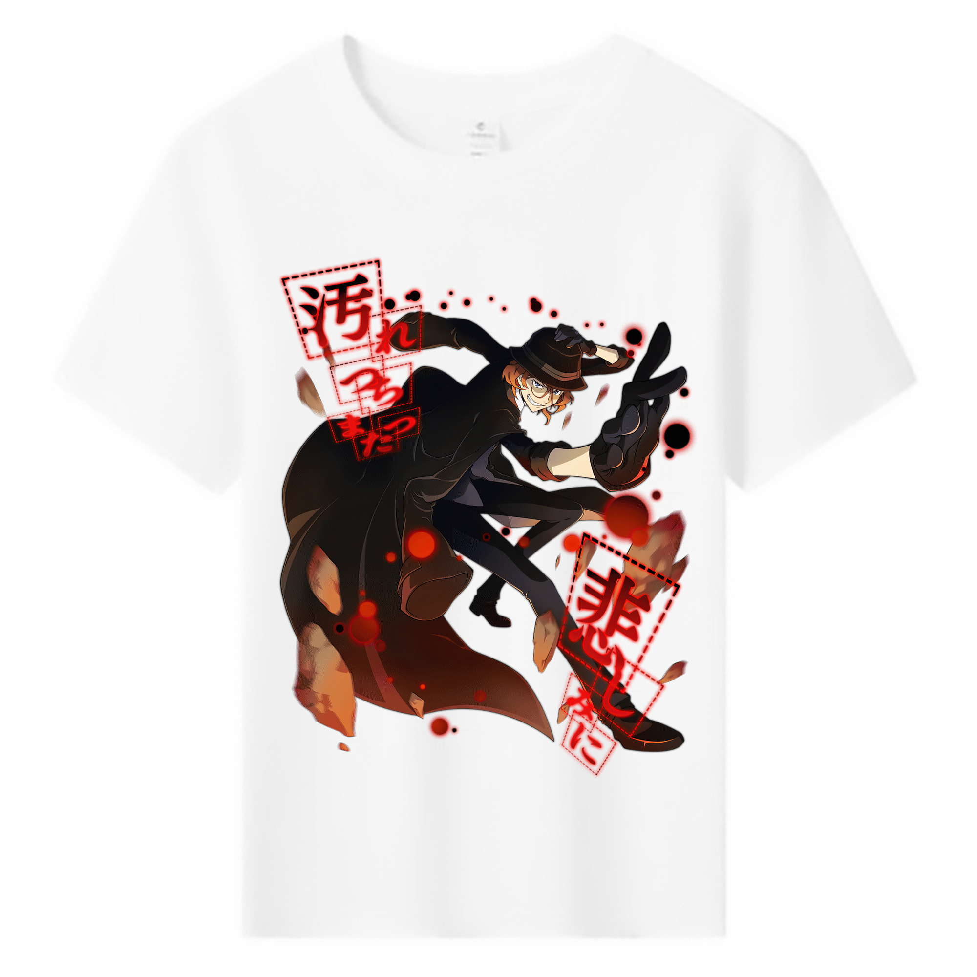 （画像用） 文豪ストレイドッグス Bungo Stray Dogs 綿100％キッズTシャツ（フロントプリント）