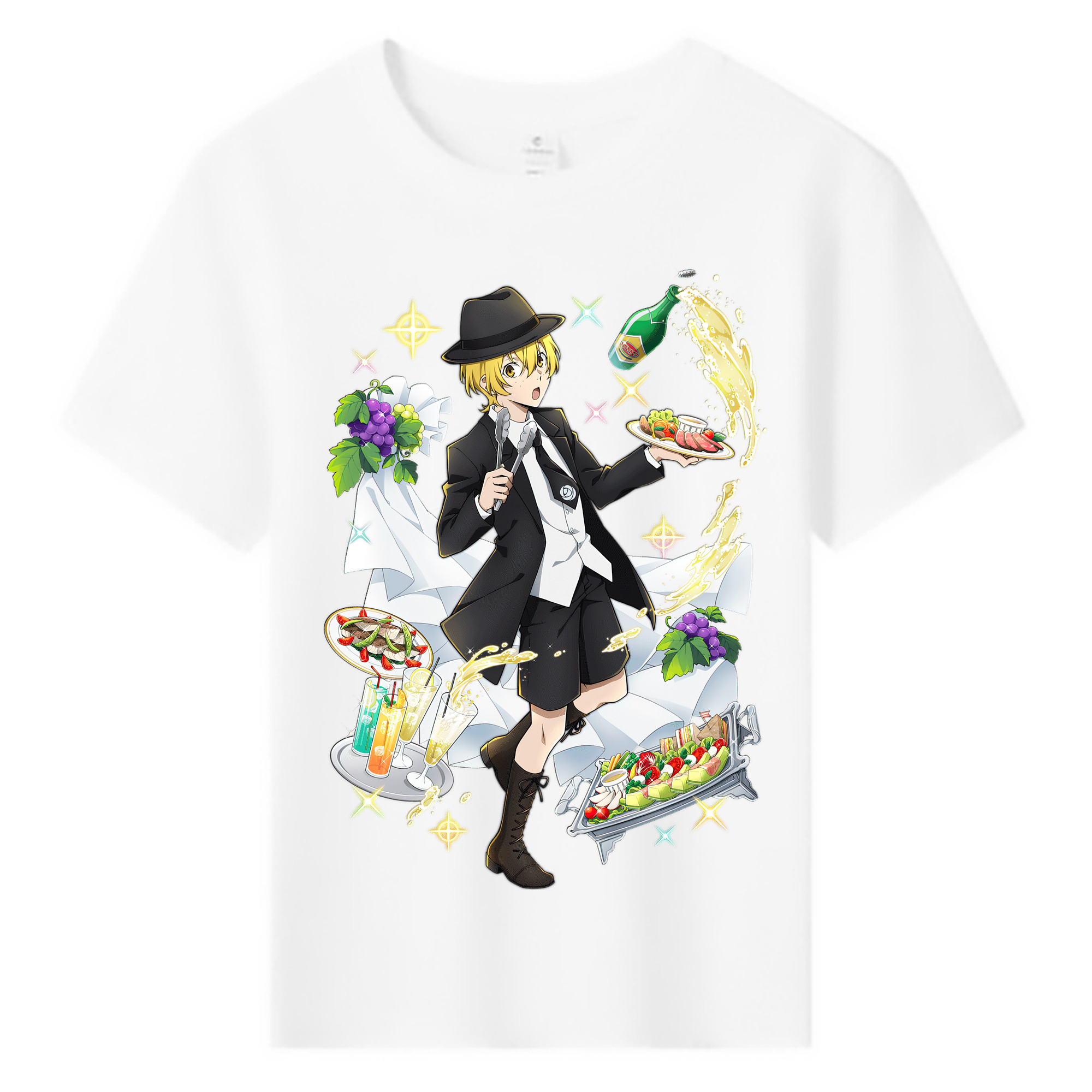 （画像用） 文豪ストレイドッグス Bungo Stray Dogs 綿100％キッズTシャツ（フロントプリント）