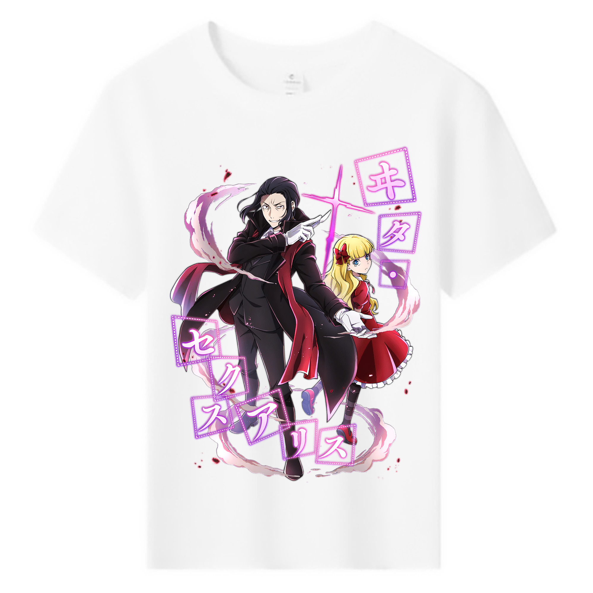 （画像用） 文豪ストレイドッグス Bungo Stray Dogs 綿100％キッズTシャツ（フロントプリント）