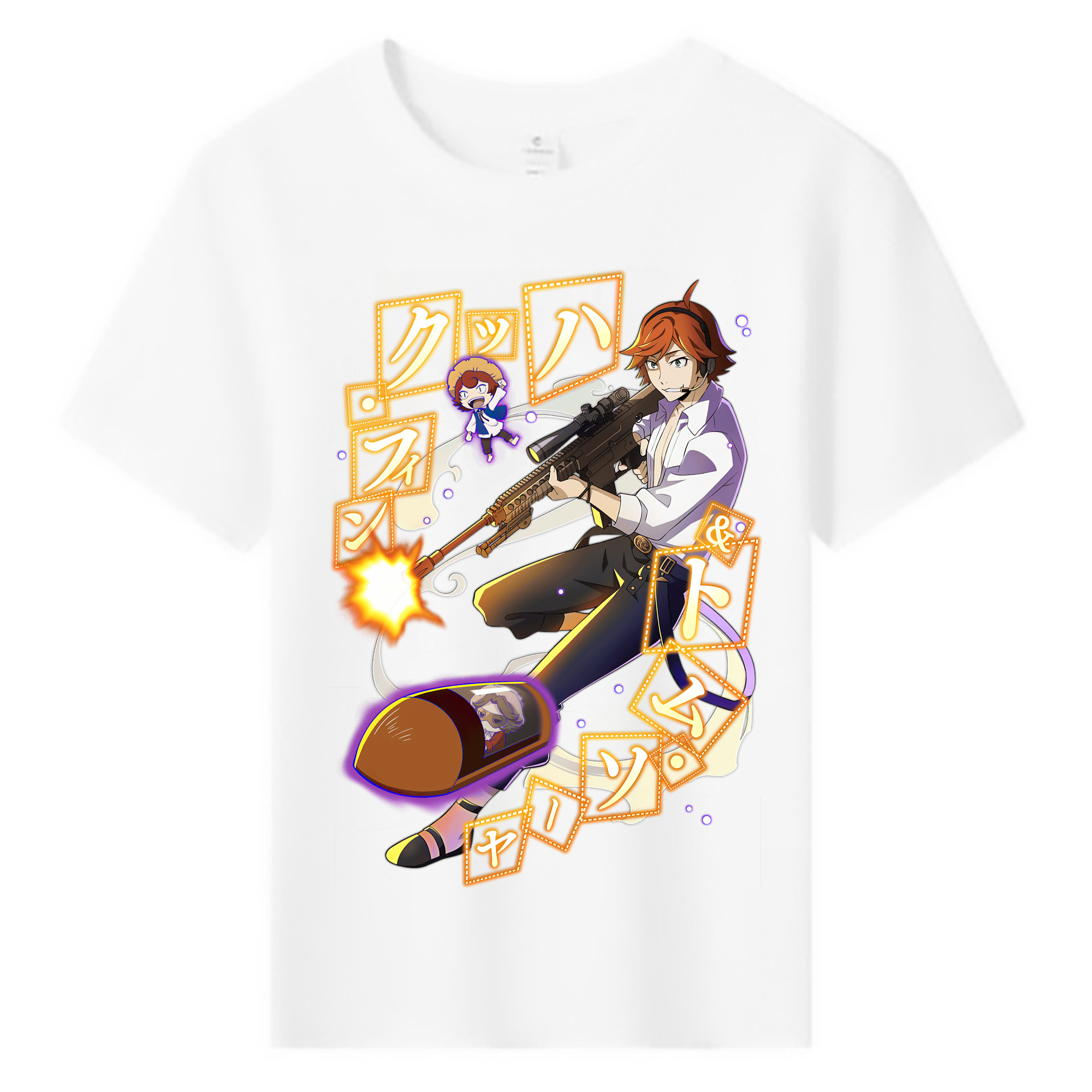 （画像用） 文豪ストレイドッグス Bungo Stray Dogs 綿100％キッズTシャツ（フロントプリント）