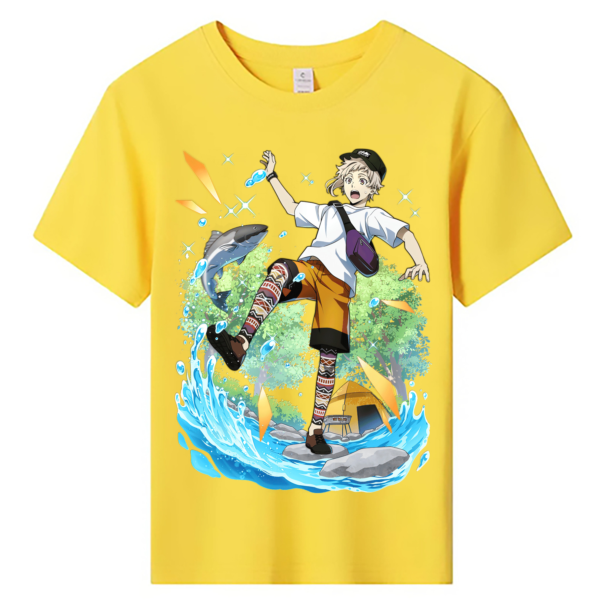 （画像用） 文豪ストレイドッグス Bungo Stray Dogs 綿100％キッズTシャツ（フロントプリント）