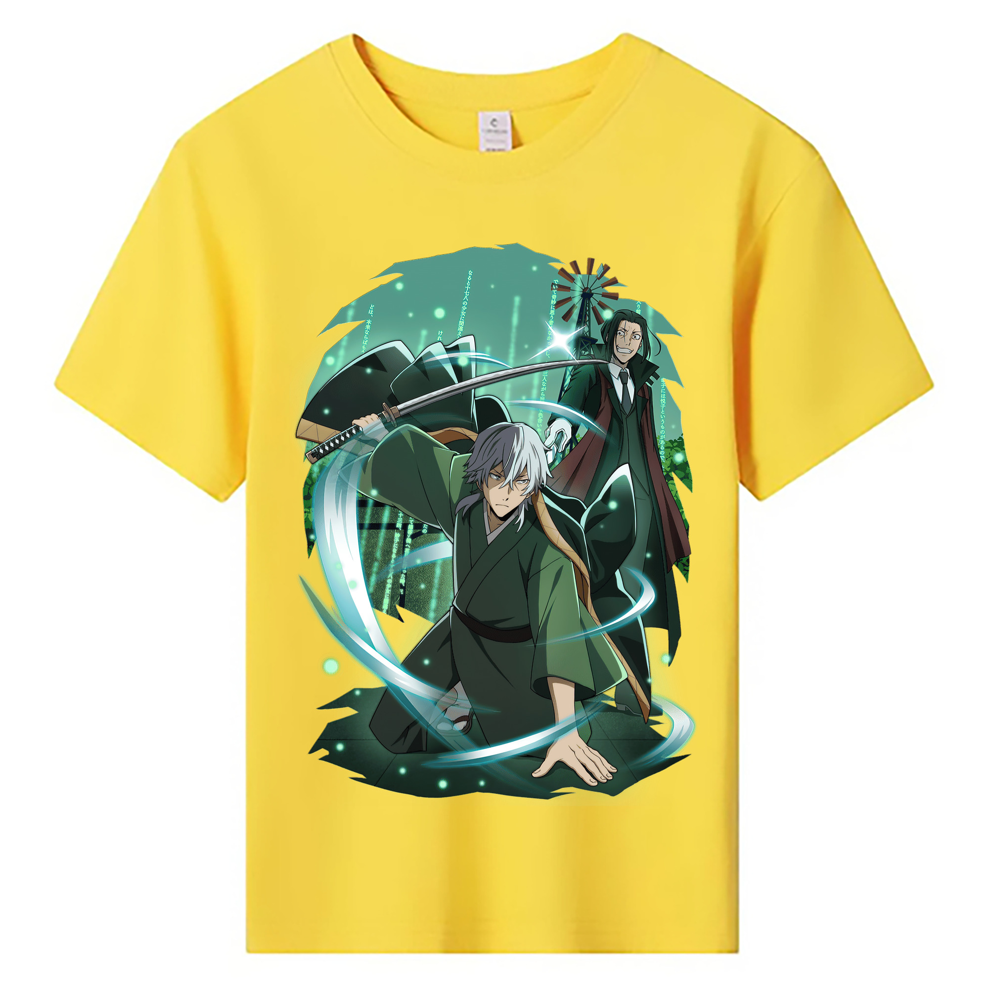 （画像用） 文豪ストレイドッグス Bungo Stray Dogs 綿100％キッズTシャツ（フロントプリント）