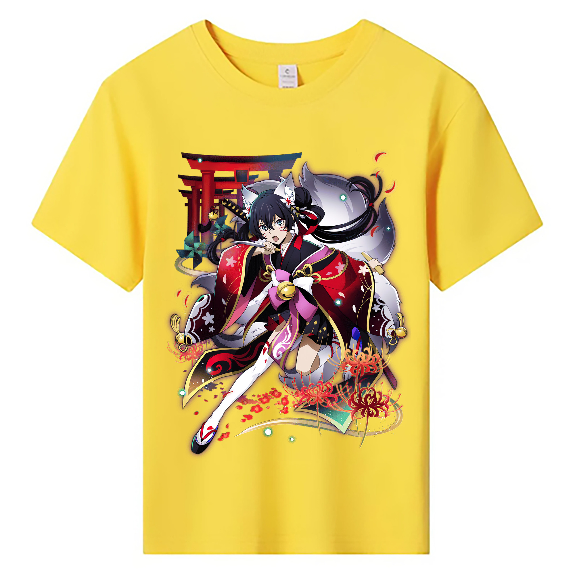 （画像用） 文豪ストレイドッグス Bungo Stray Dogs 綿100％キッズTシャツ（フロントプリント）