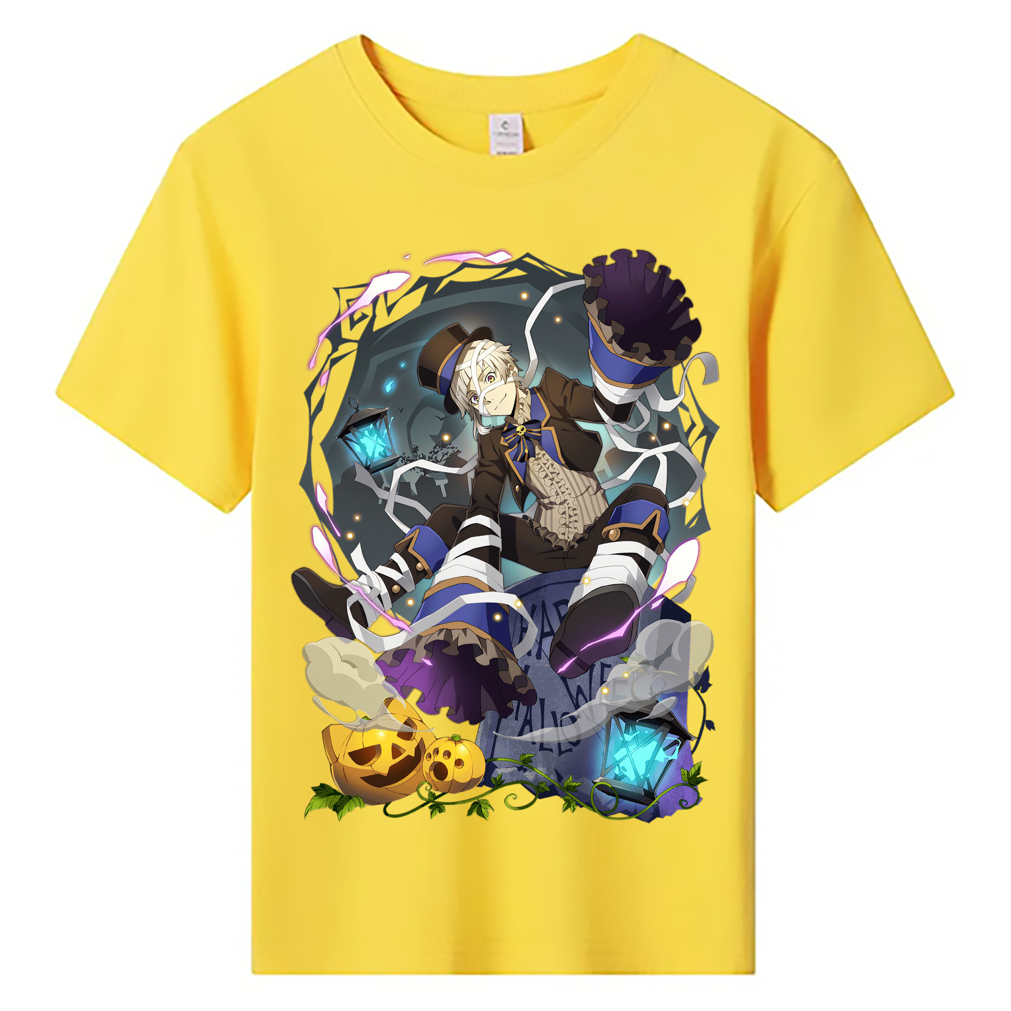 （画像用） 文豪ストレイドッグス Bungo Stray Dogs 綿100％キッズTシャツ（フロントプリント）