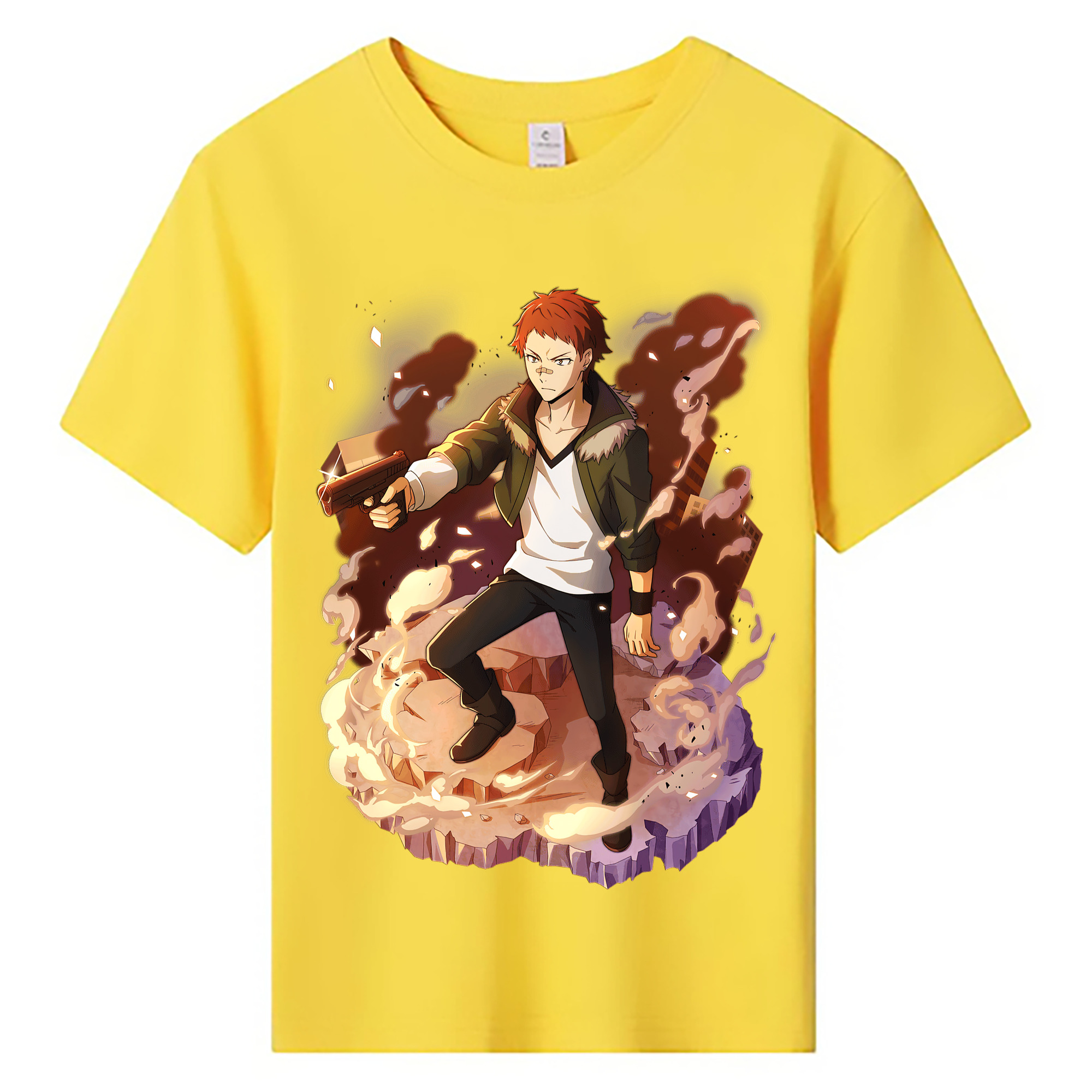 （画像用） 文豪ストレイドッグス Bungo Stray Dogs 綿100％キッズTシャツ（フロントプリント）
