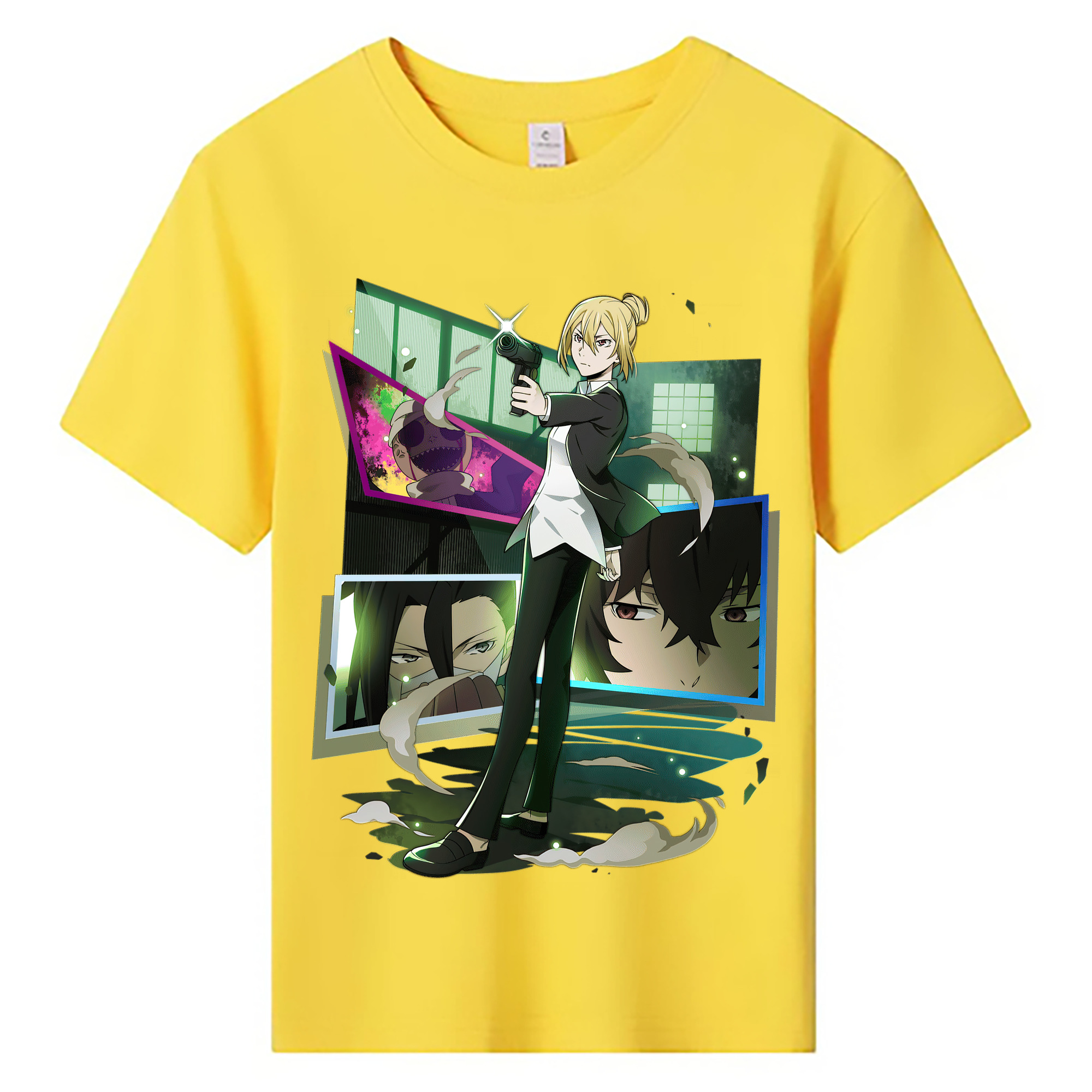 （画像用） 文豪ストレイドッグス Bungo Stray Dogs 綿100％キッズTシャツ（フロントプリント）
