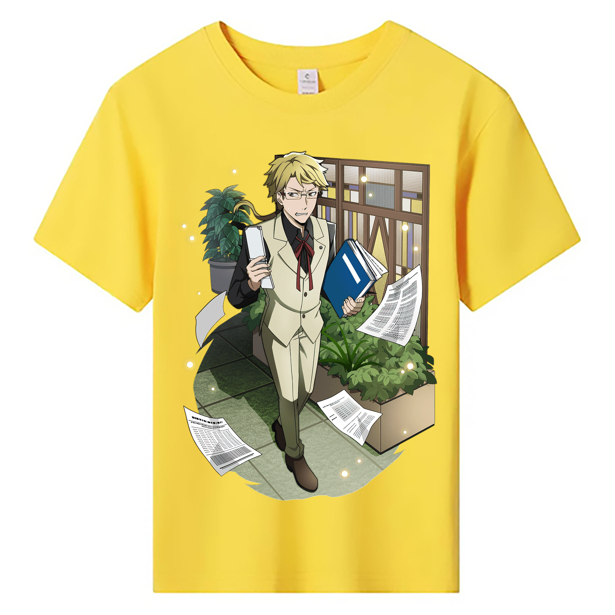 （画像用） 文豪ストレイドッグス Bungo Stray Dogs 綿100％キッズTシャツ（フロントプリント）