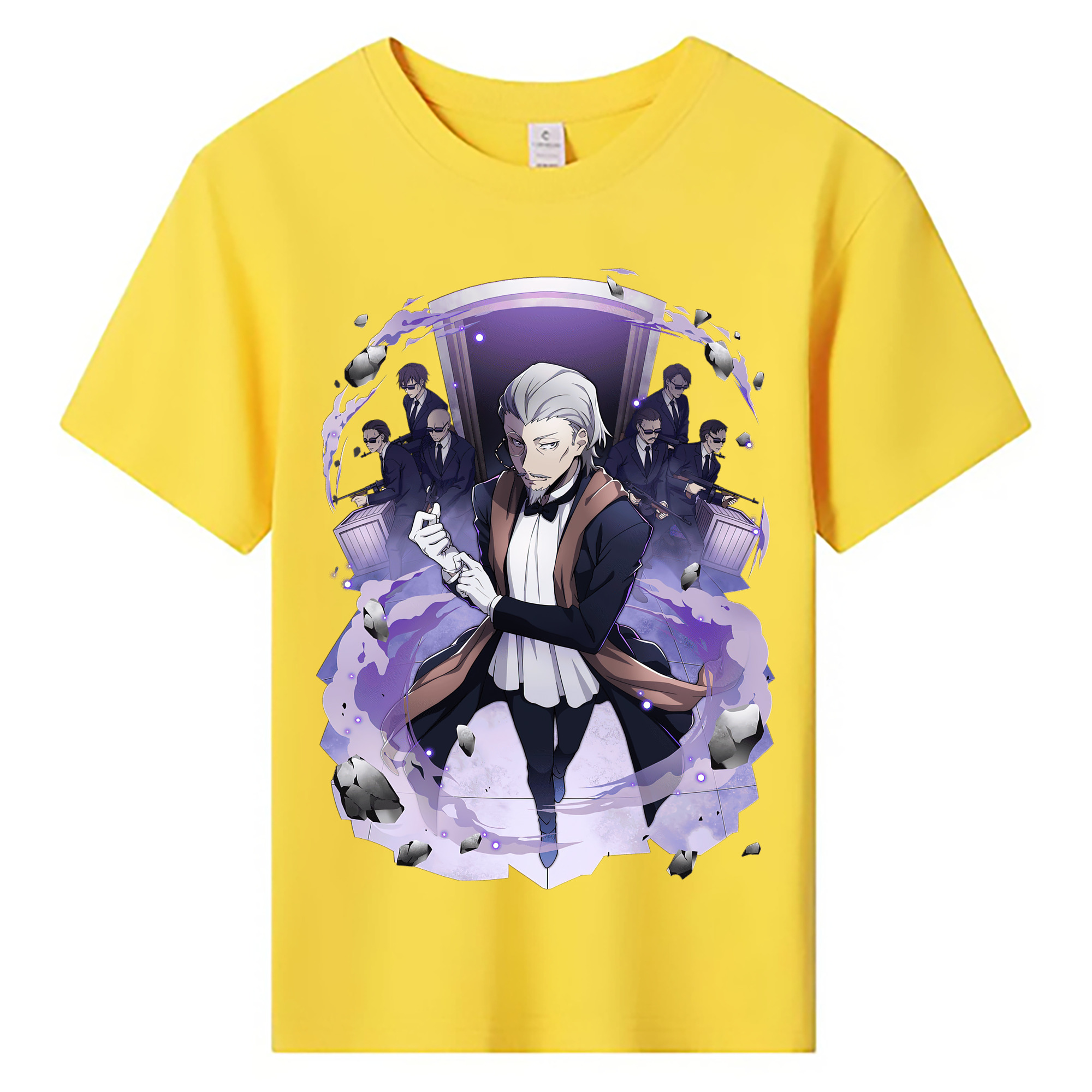 （画像用） 文豪ストレイドッグス Bungo Stray Dogs 綿100％キッズTシャツ（フロントプリント）