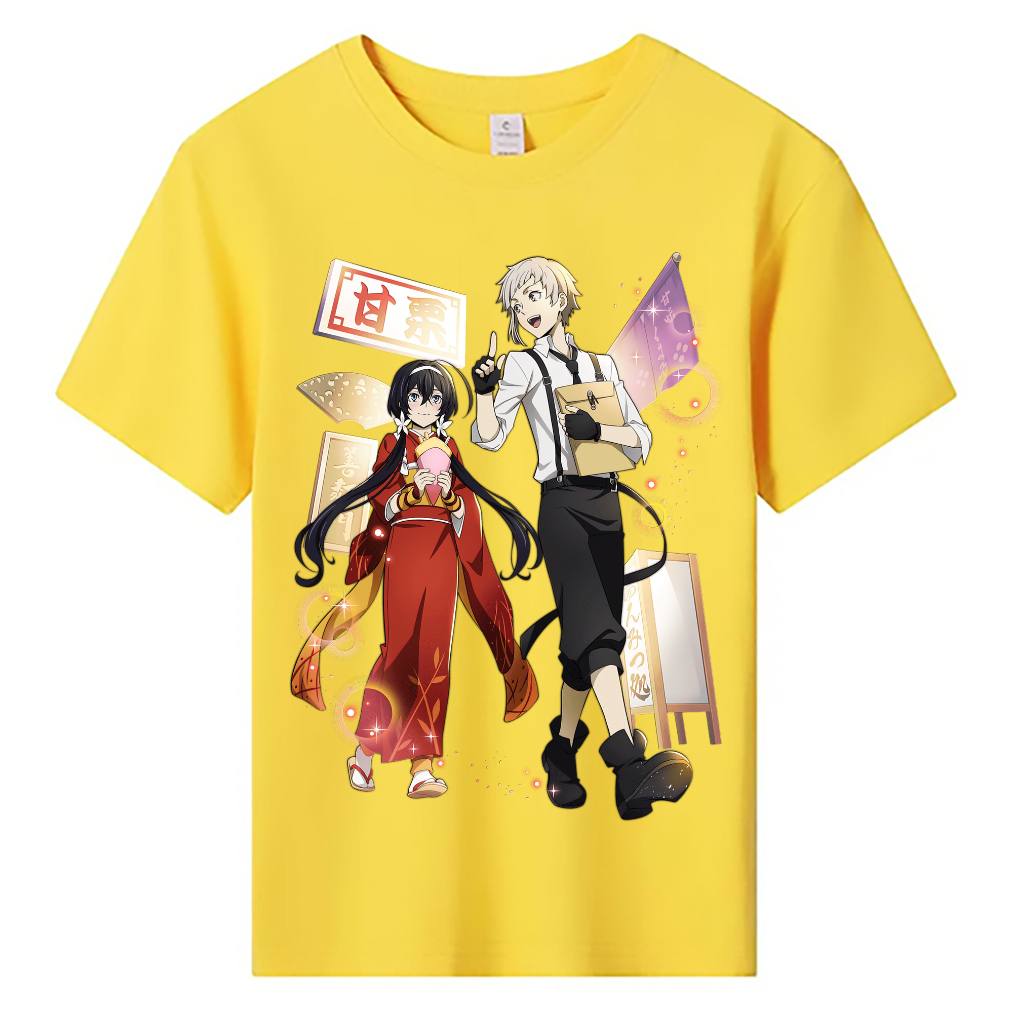 （画像用） 文豪ストレイドッグス Bungo Stray Dogs 綿100％キッズTシャツ（フロントプリント）