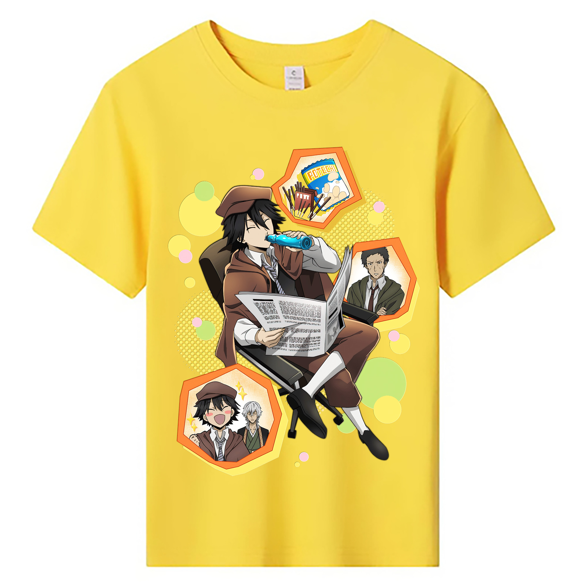 （画像用） 文豪ストレイドッグス Bungo Stray Dogs 綿100％キッズTシャツ（フロントプリント）
