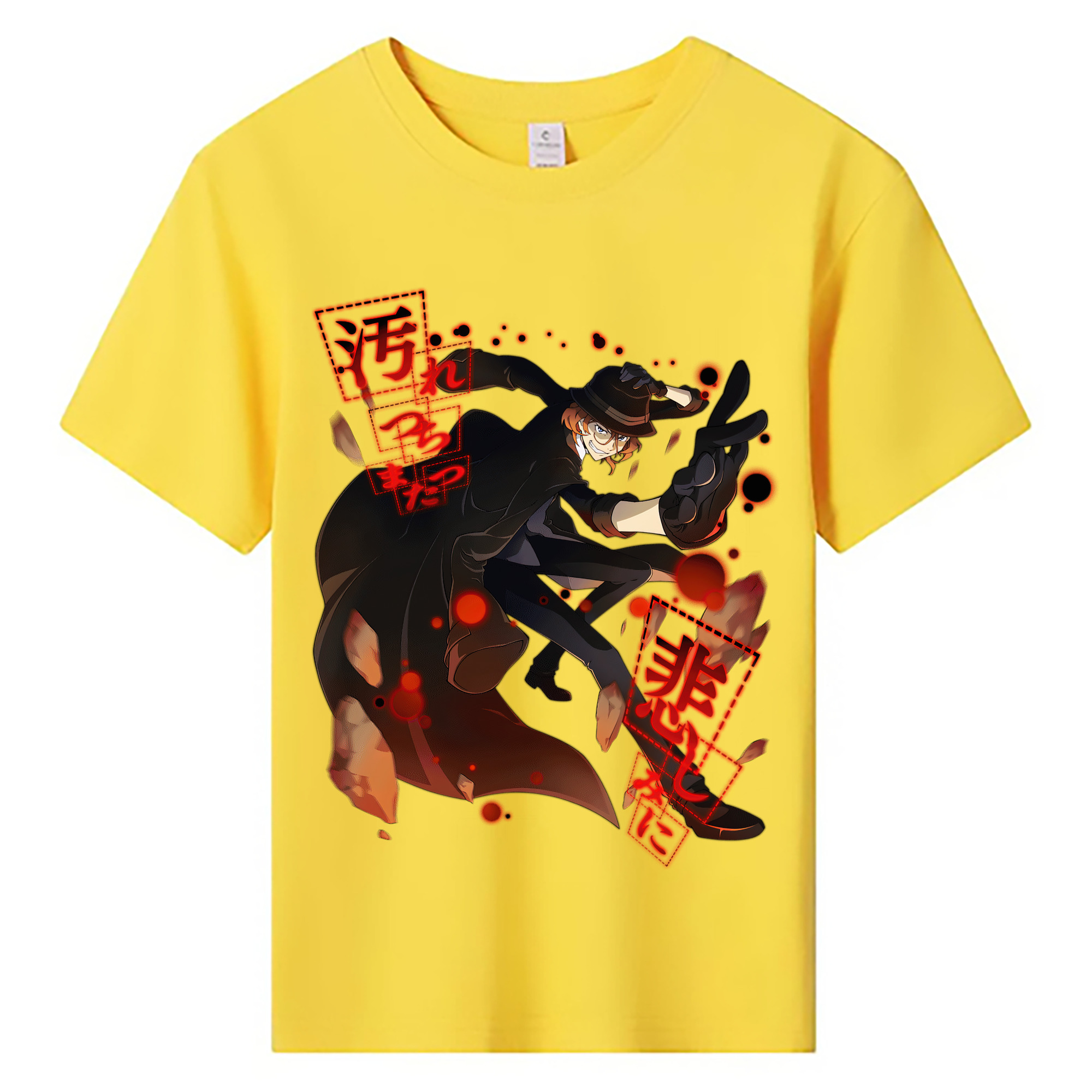 （画像用） 文豪ストレイドッグス Bungo Stray Dogs 綿100％キッズTシャツ（フロントプリント）