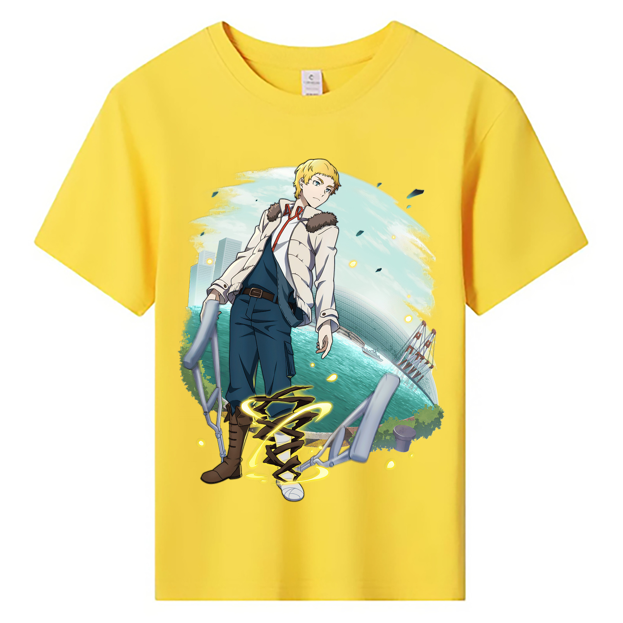 （画像用） 文豪ストレイドッグス Bungo Stray Dogs 綿100％キッズTシャツ（フロントプリント）