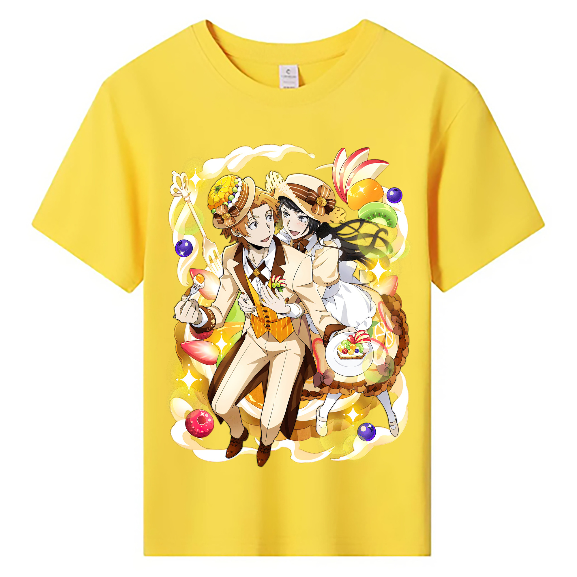 （画像用） 文豪ストレイドッグス Bungo Stray Dogs 綿100％キッズTシャツ（フロントプリント）