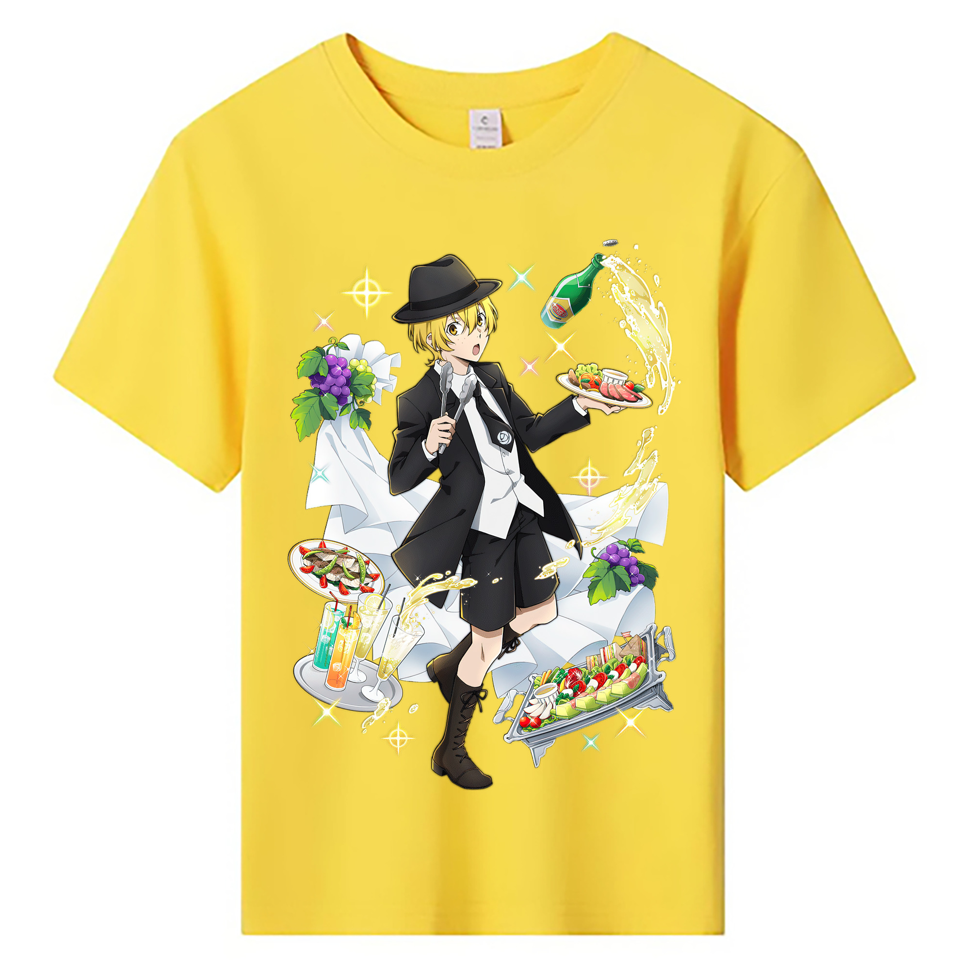 （画像用） 文豪ストレイドッグス Bungo Stray Dogs 綿100％キッズTシャツ（フロントプリント）