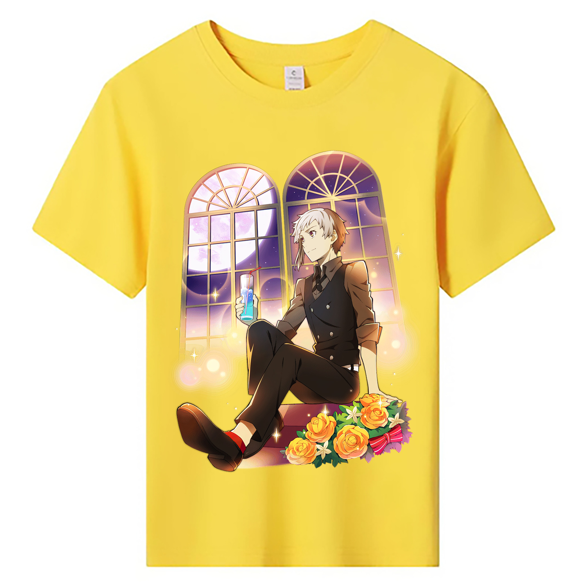 （画像用） 文豪ストレイドッグス Bungo Stray Dogs 綿100％キッズTシャツ（フロントプリント）