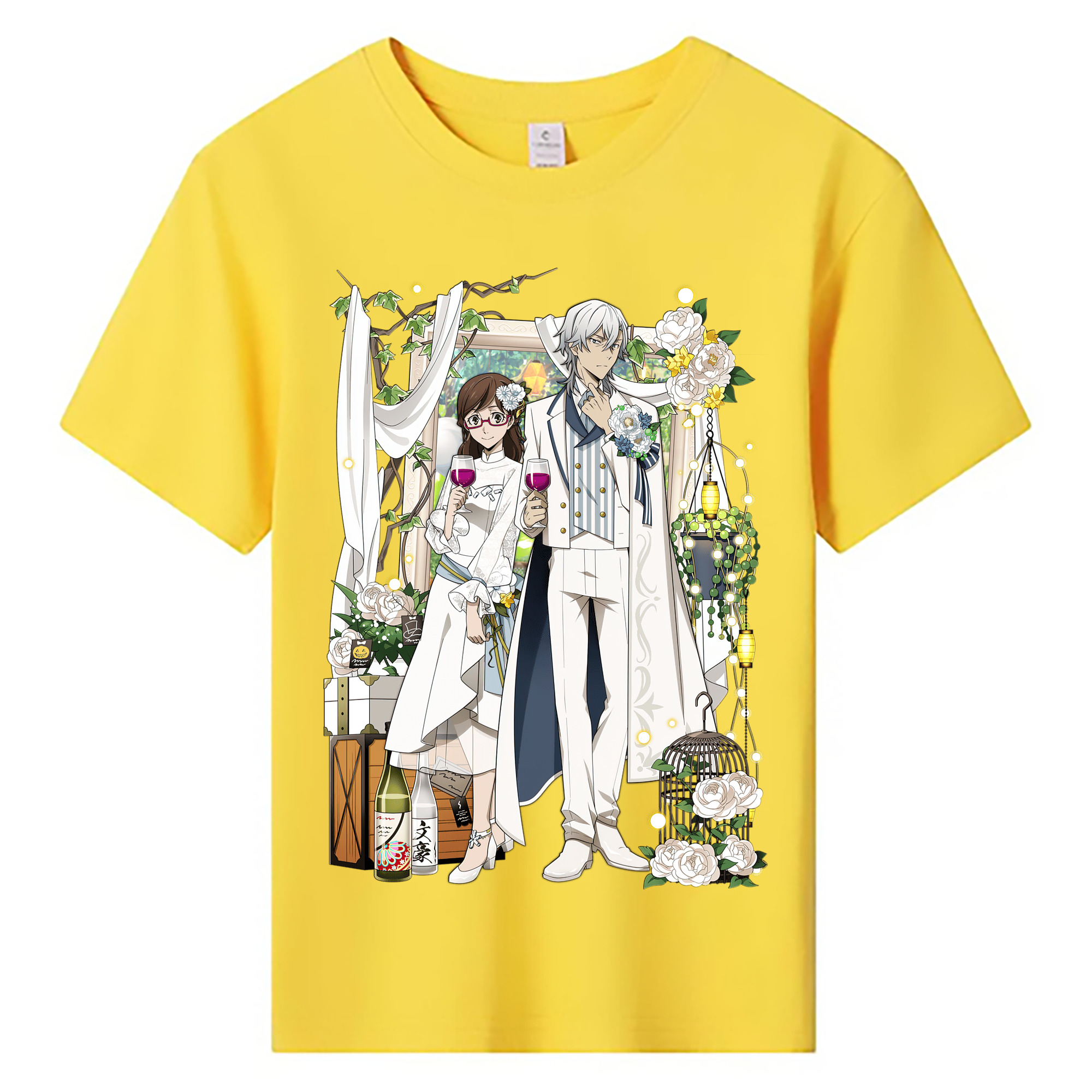 （画像用） 文豪ストレイドッグス Bungo Stray Dogs 綿100％キッズTシャツ（フロントプリント）
