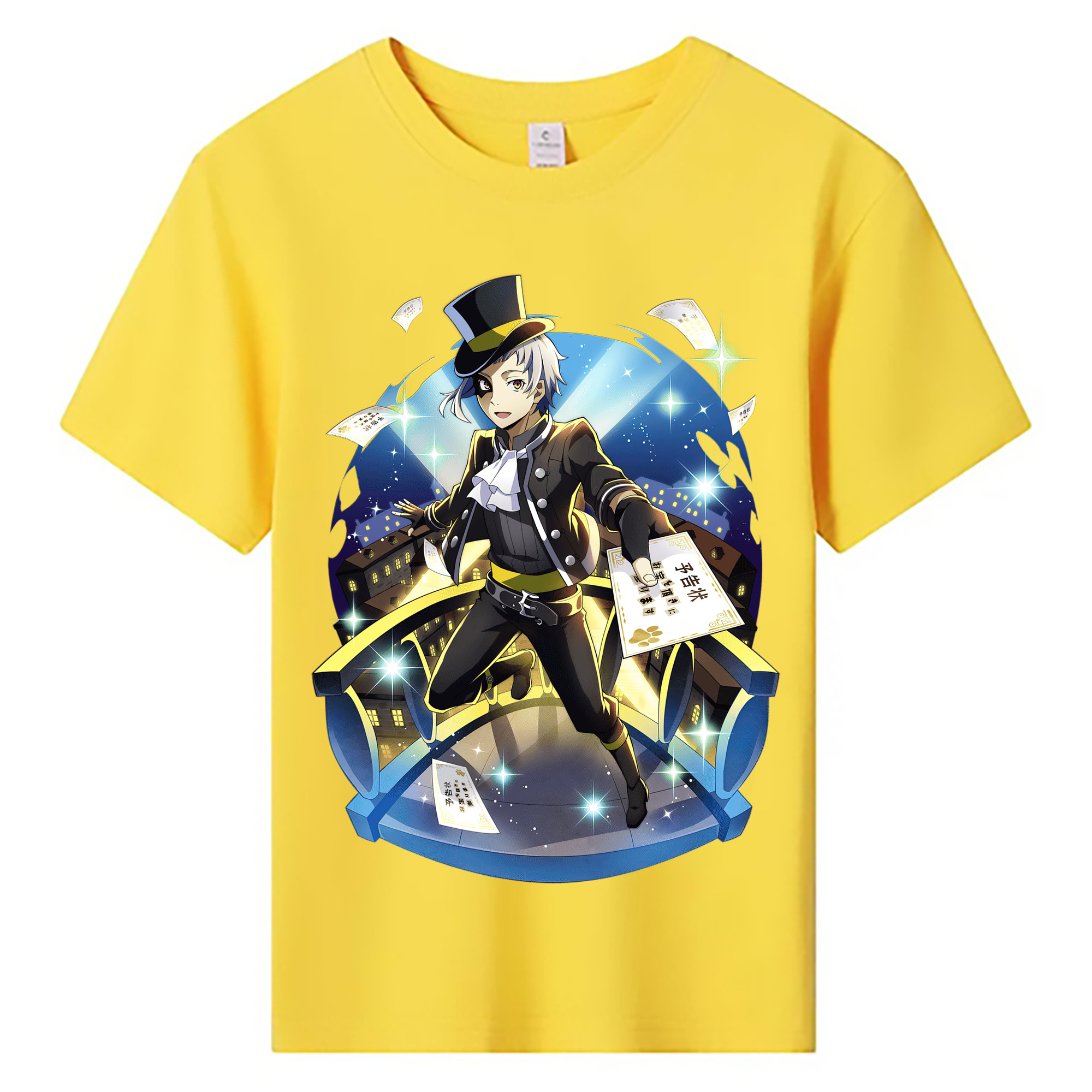 （画像用） 文豪ストレイドッグス Bungo Stray Dogs 綿100％キッズTシャツ（フロントプリント）